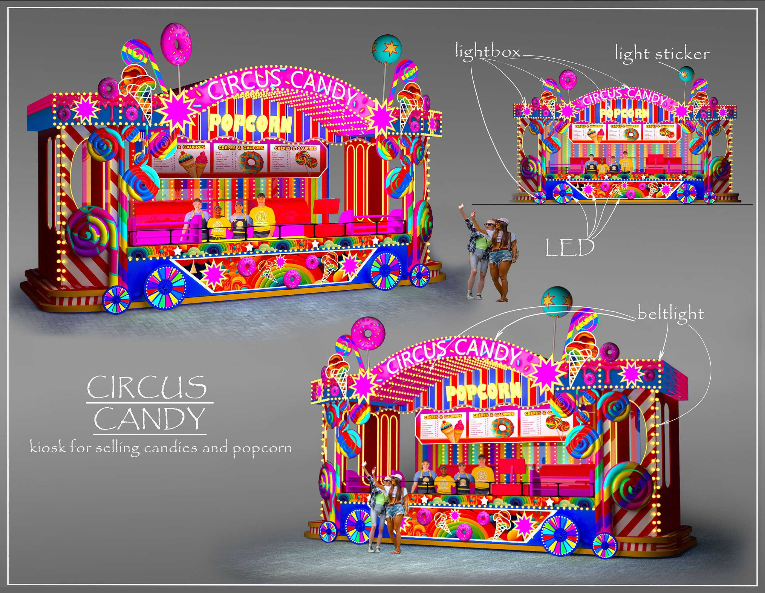 THEMED PARK. Munina Dina. Set design portfolio