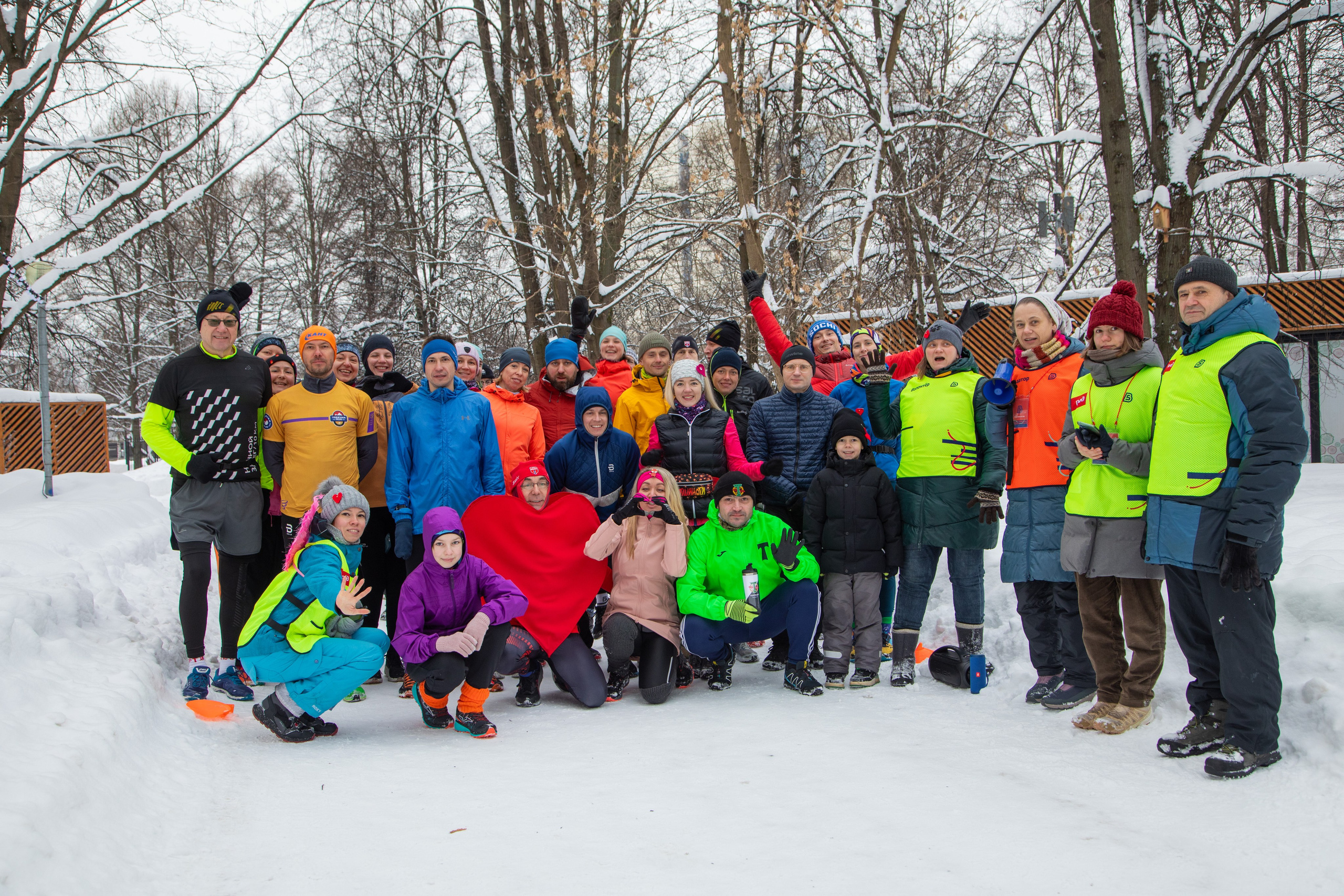 5 вёрст в Тушино, День влюбленных, 91 забег, 17 февраля 2024 г. Фотограф Сергей Ловкий