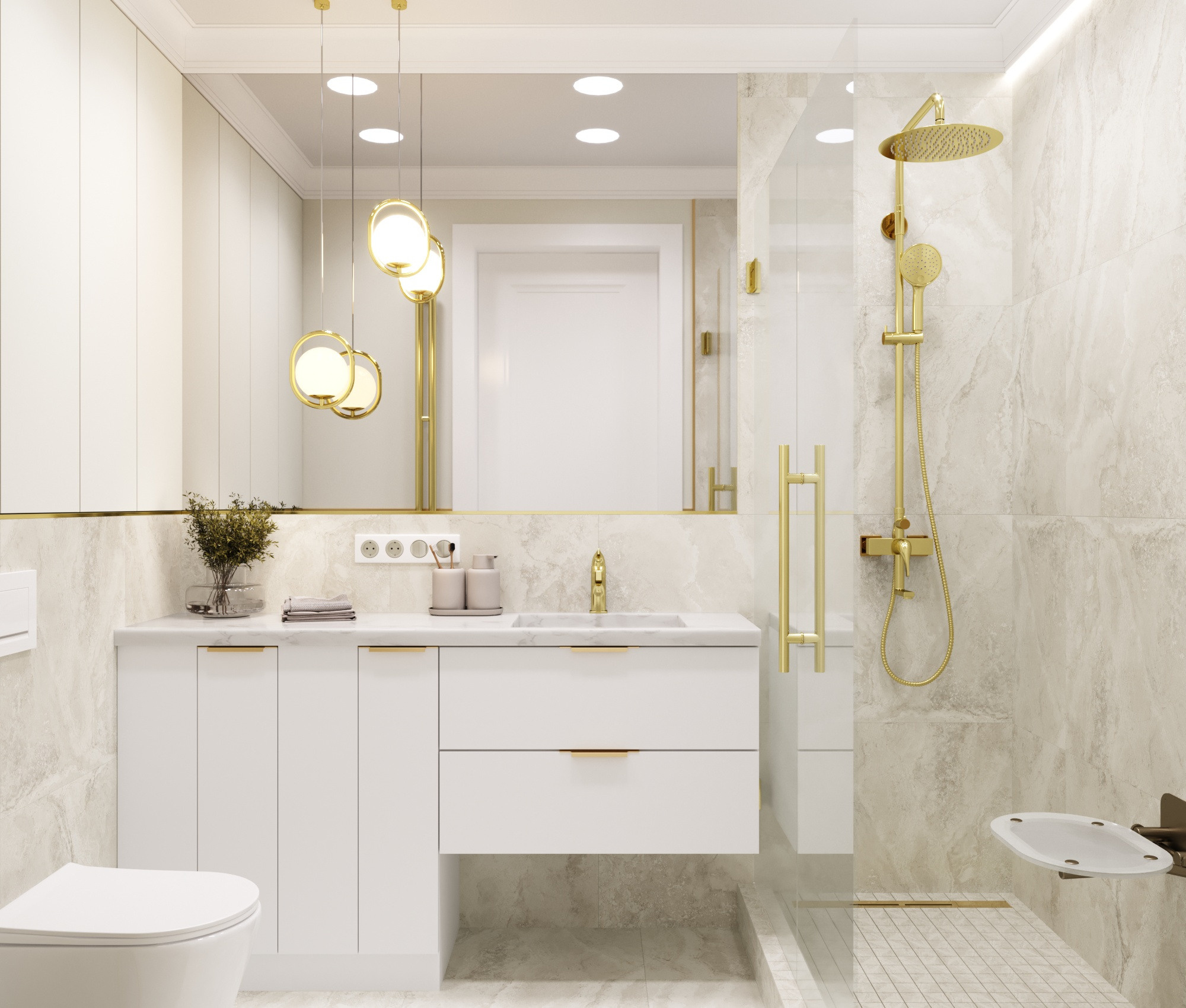 Монохромная однушка. Https://pokorskaya-design.ru/