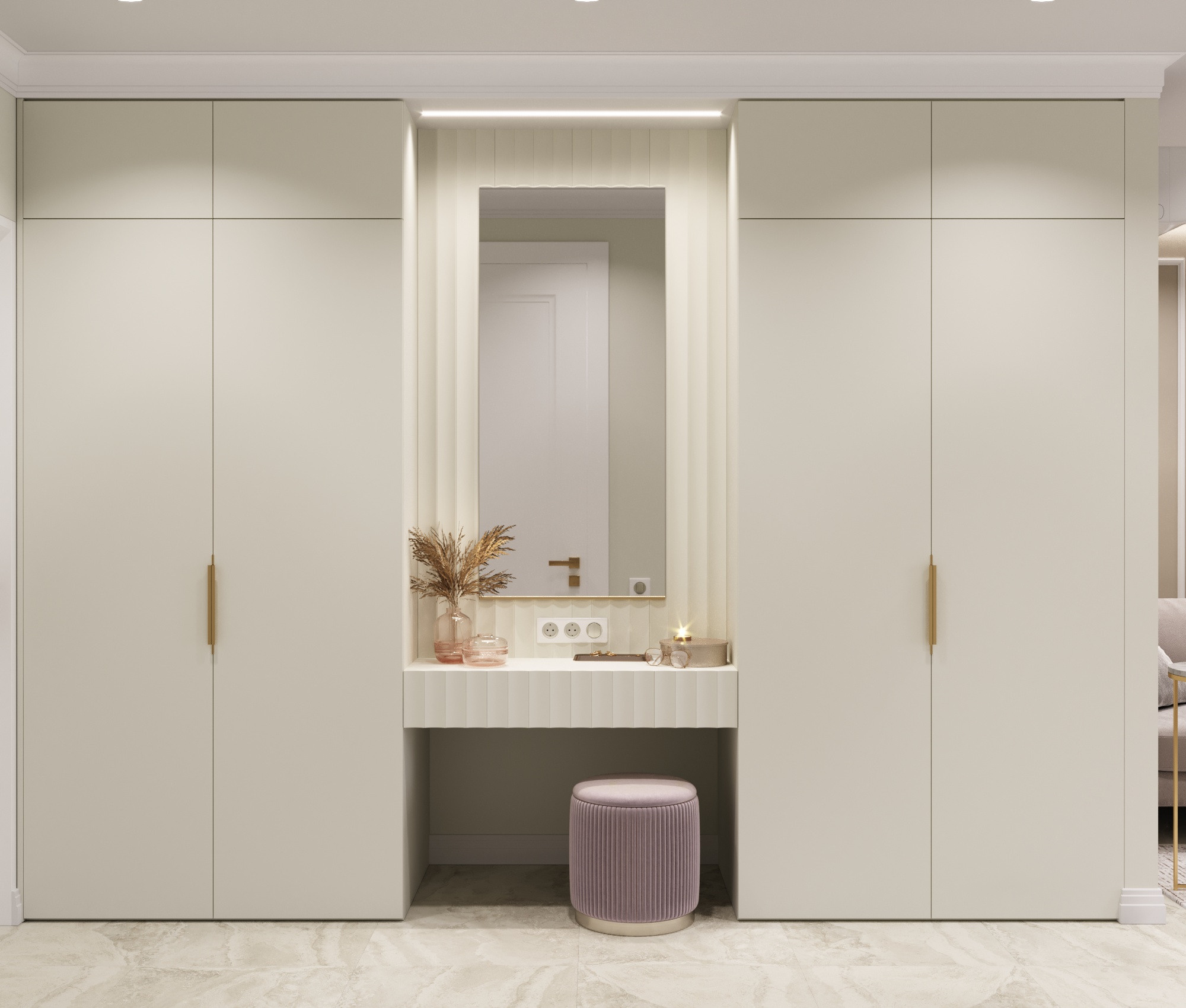 Монохромная однушка. Https://pokorskaya-design.ru/