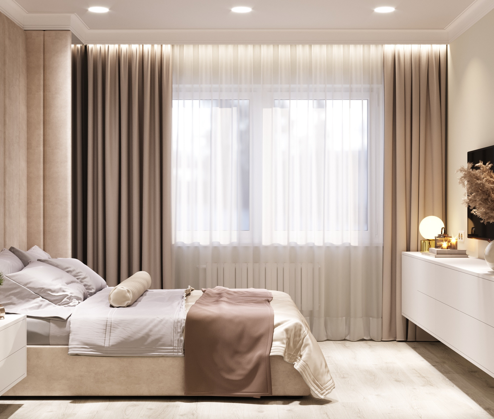 Монохромная однушка. Https://pokorskaya-design.ru/