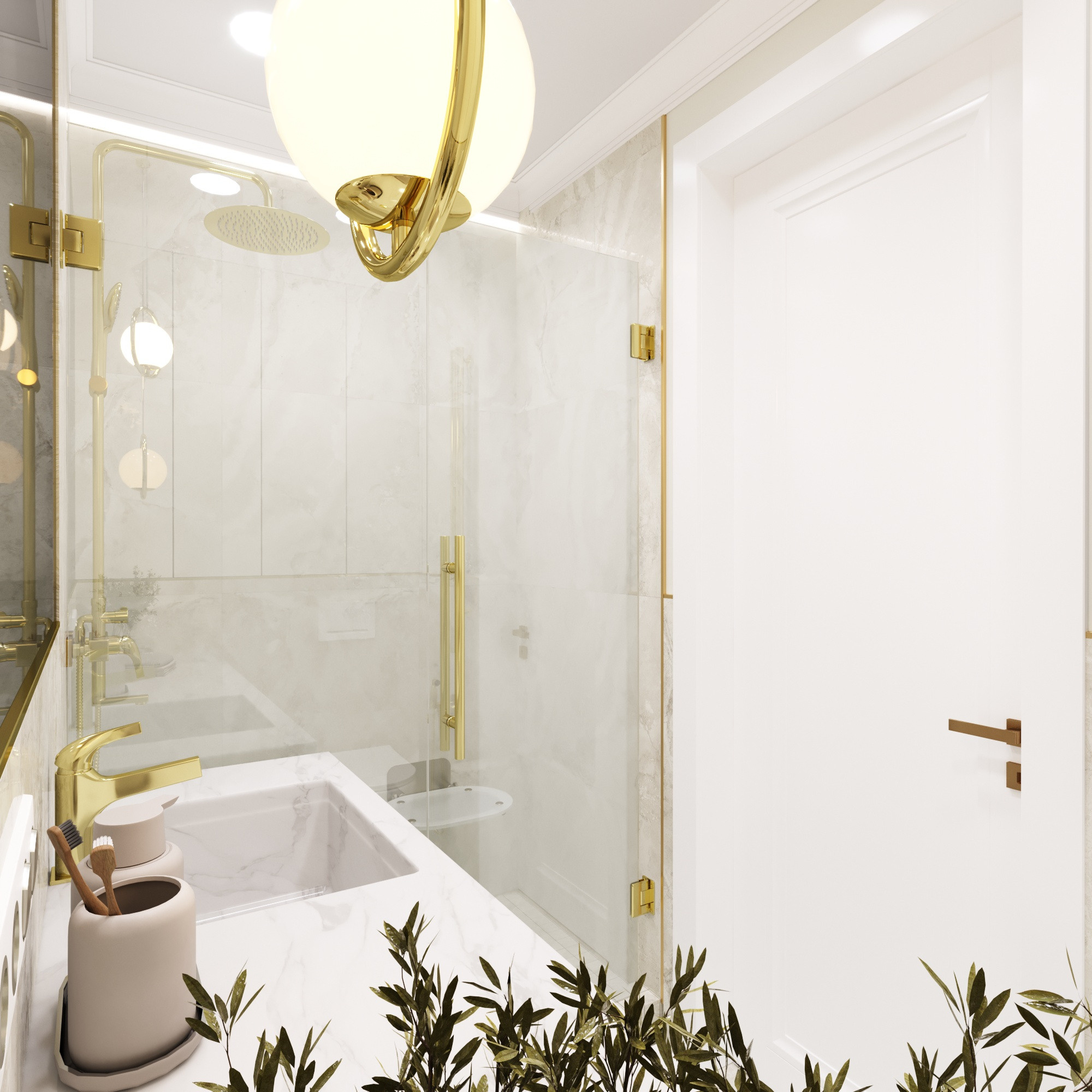 Монохромная однушка. Https://pokorskaya-design.ru/