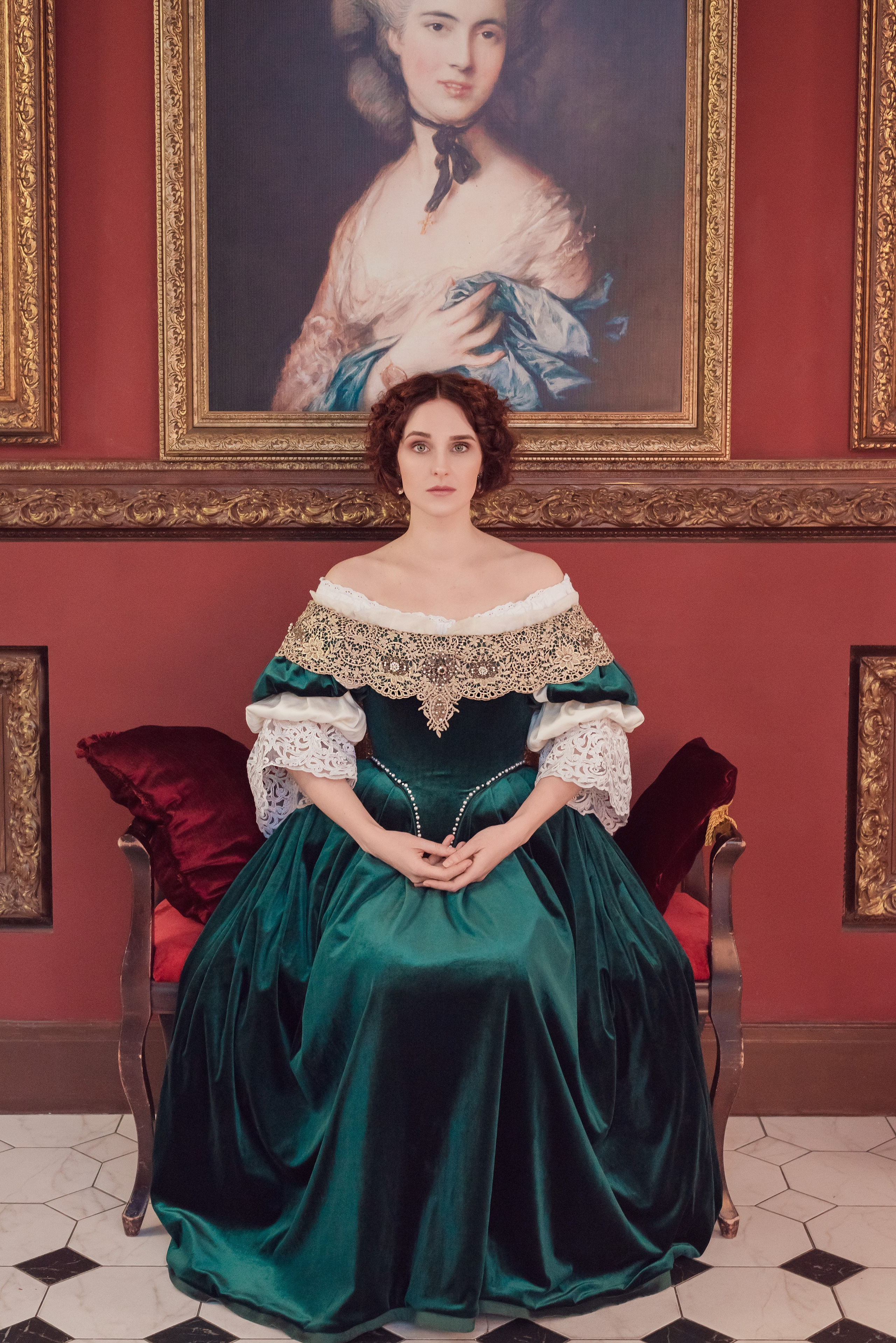 Съёмка барокко. Фотограф, ретушёр, графический дизайнер в Петербурге Борякина Настя