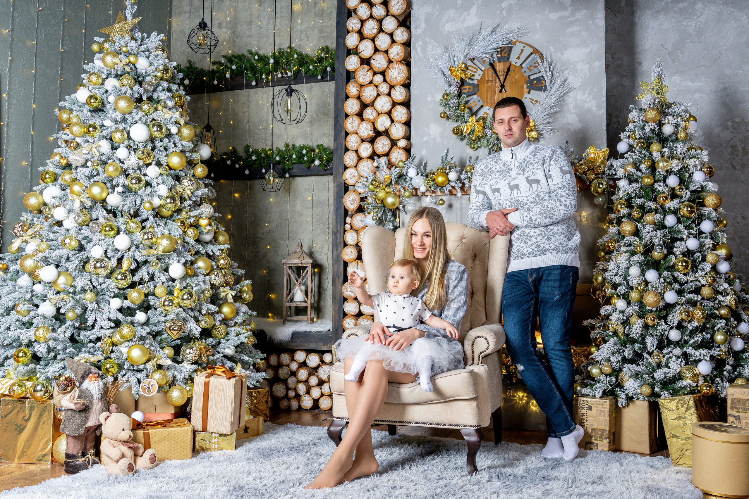 НОВОГОДНИЕ СТУДИЙНЫЕ ФОТОСЪЁМКИ. Видеограф Алексей Жарков