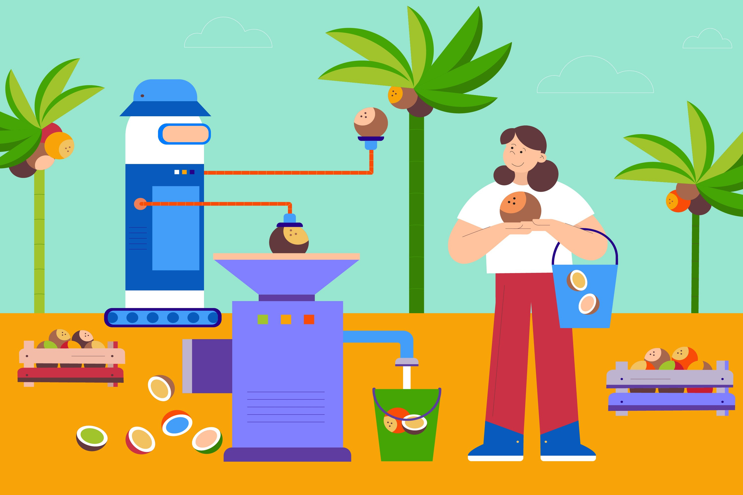 Иллюстрации & Еда будущего. Олеся Бакулина, графический дизайнер, иллюстратор