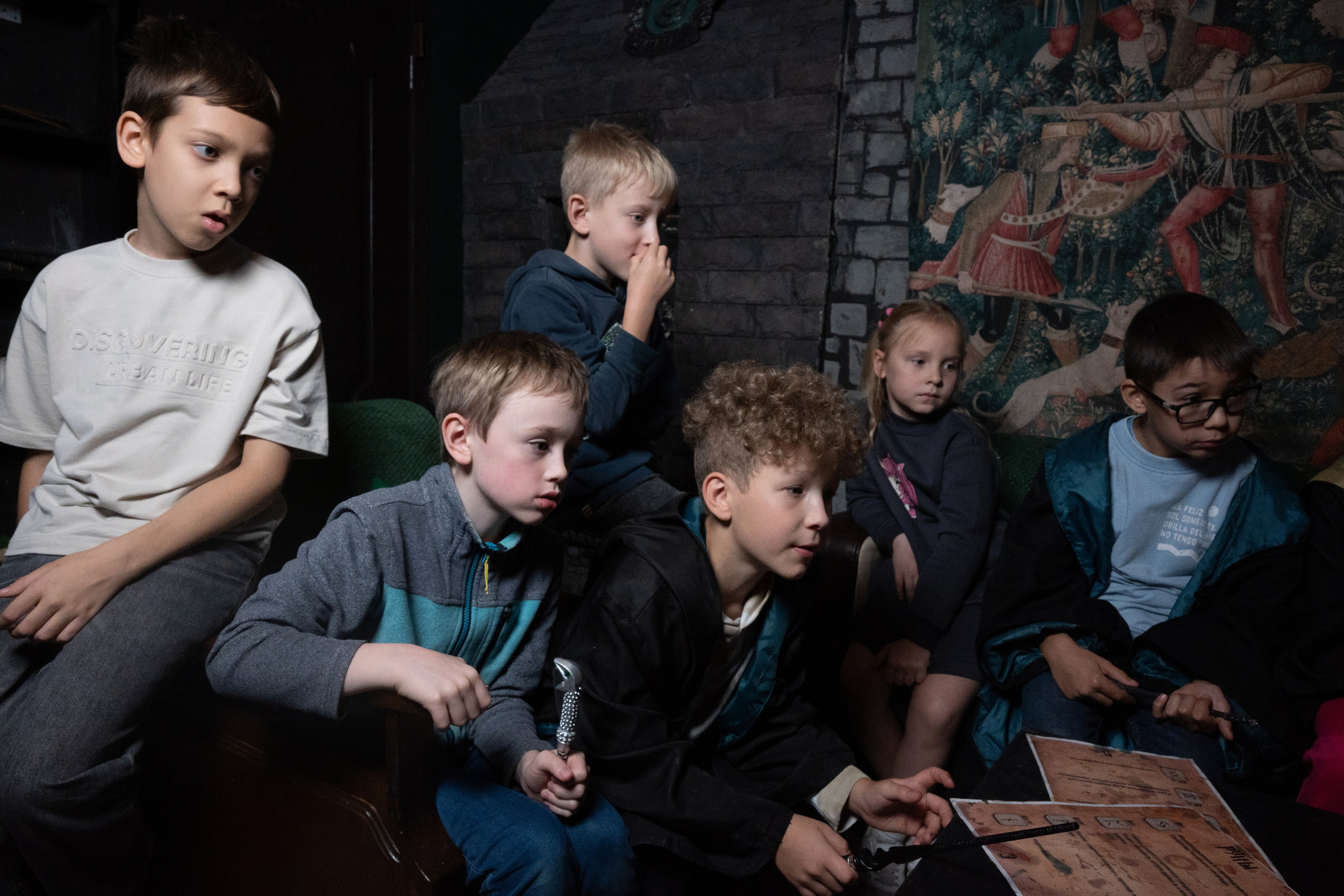 День рождения ребенка в «Подземелье Слизерин». Фотограф мероприятий в Москве