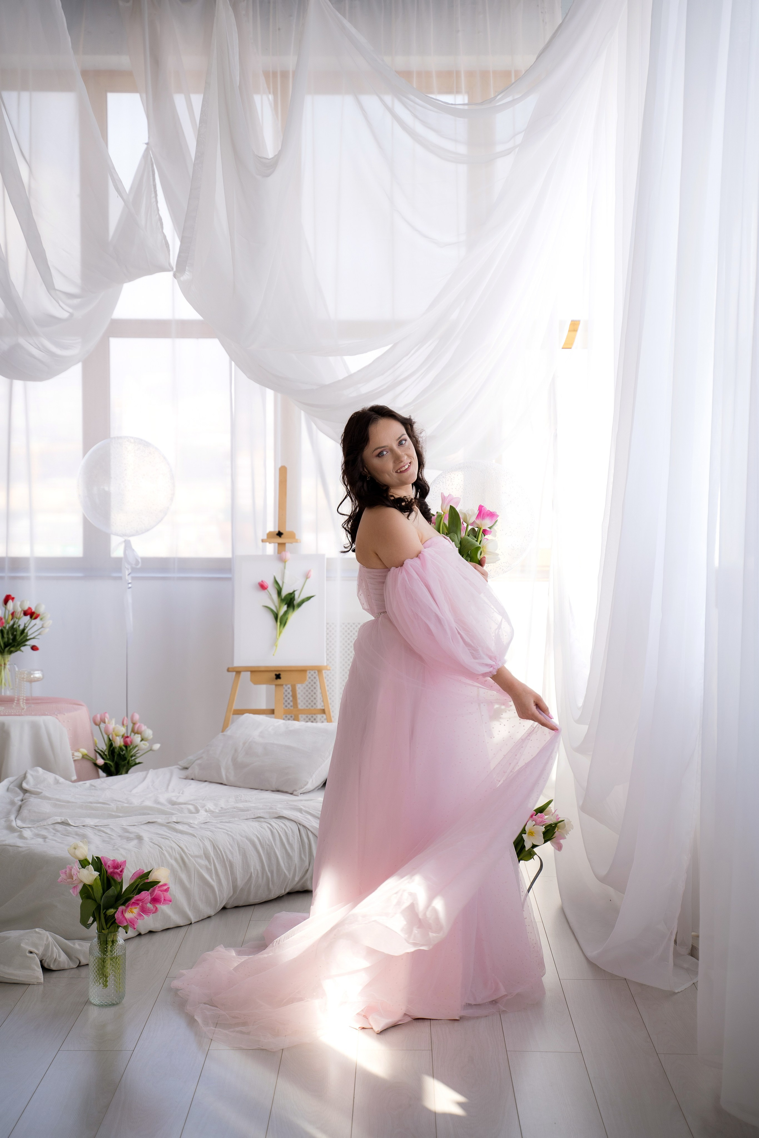 Тюльпановое настроение. Фотостудия Малина в городе Улан-Удэ. Фотограф Ирина Жарникова