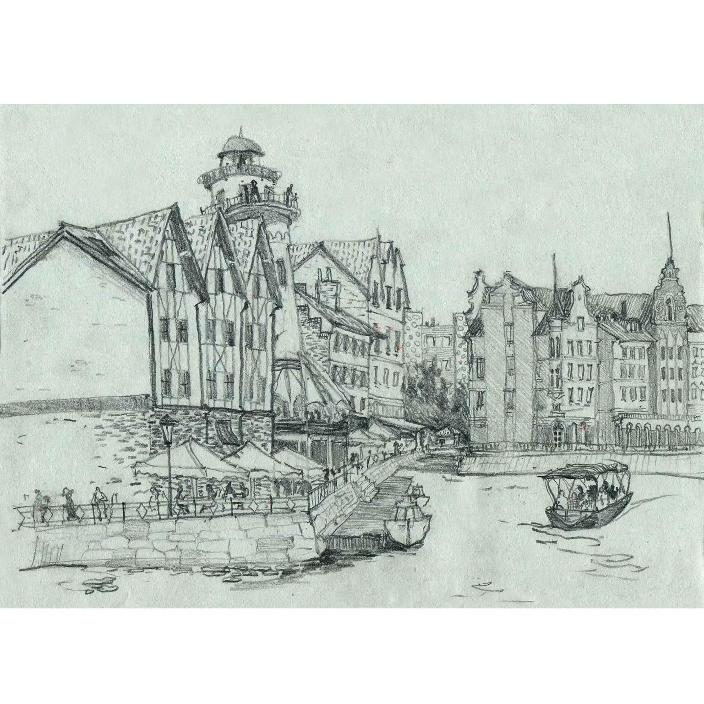 Путевые зарисовки. Художник Перепеченова-Феофанова Анна