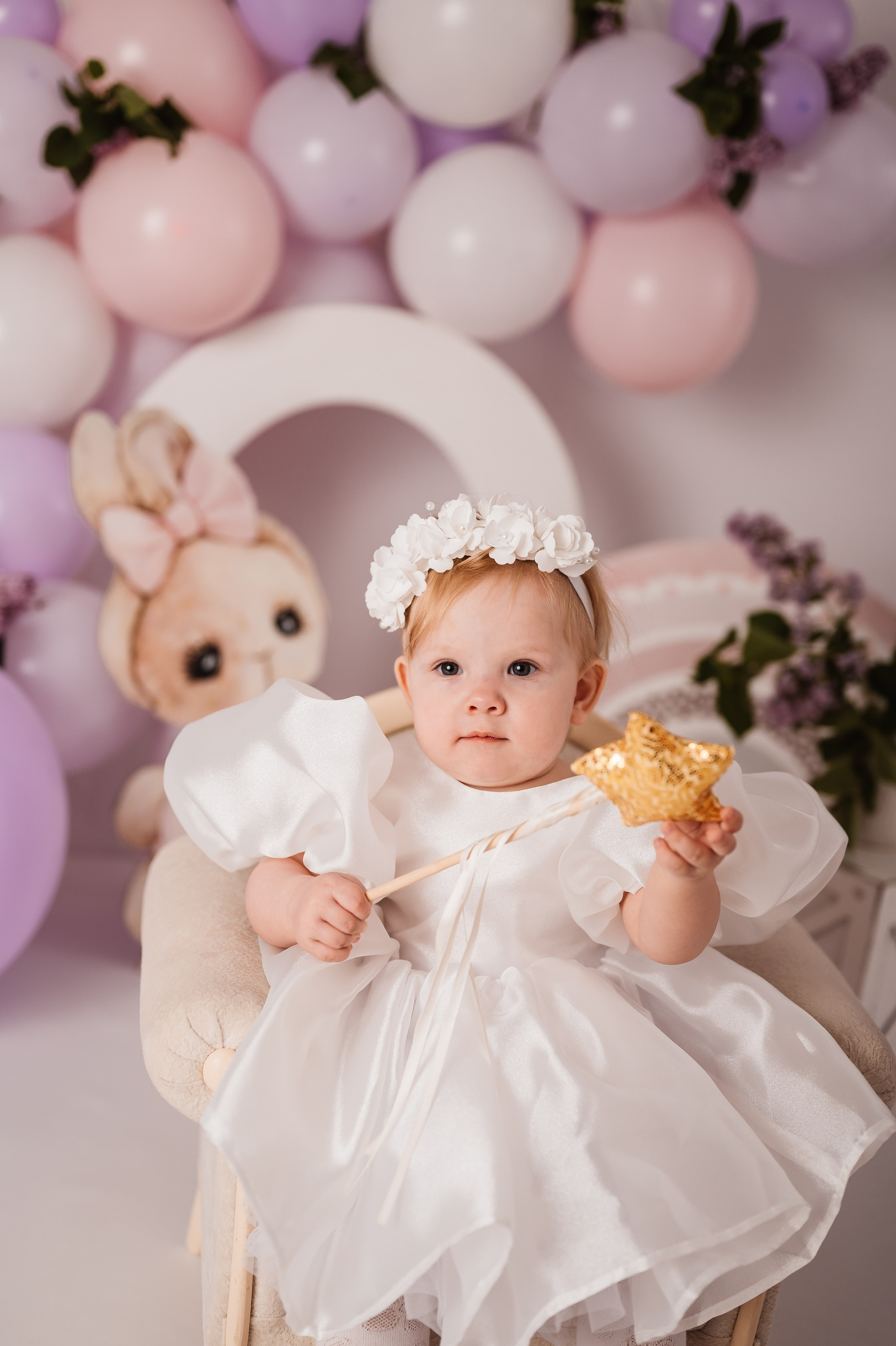Катюшке годик. Детский и семейный фотограф в Красноярске. Фотосессии новорожденных малышей до 1 месяца