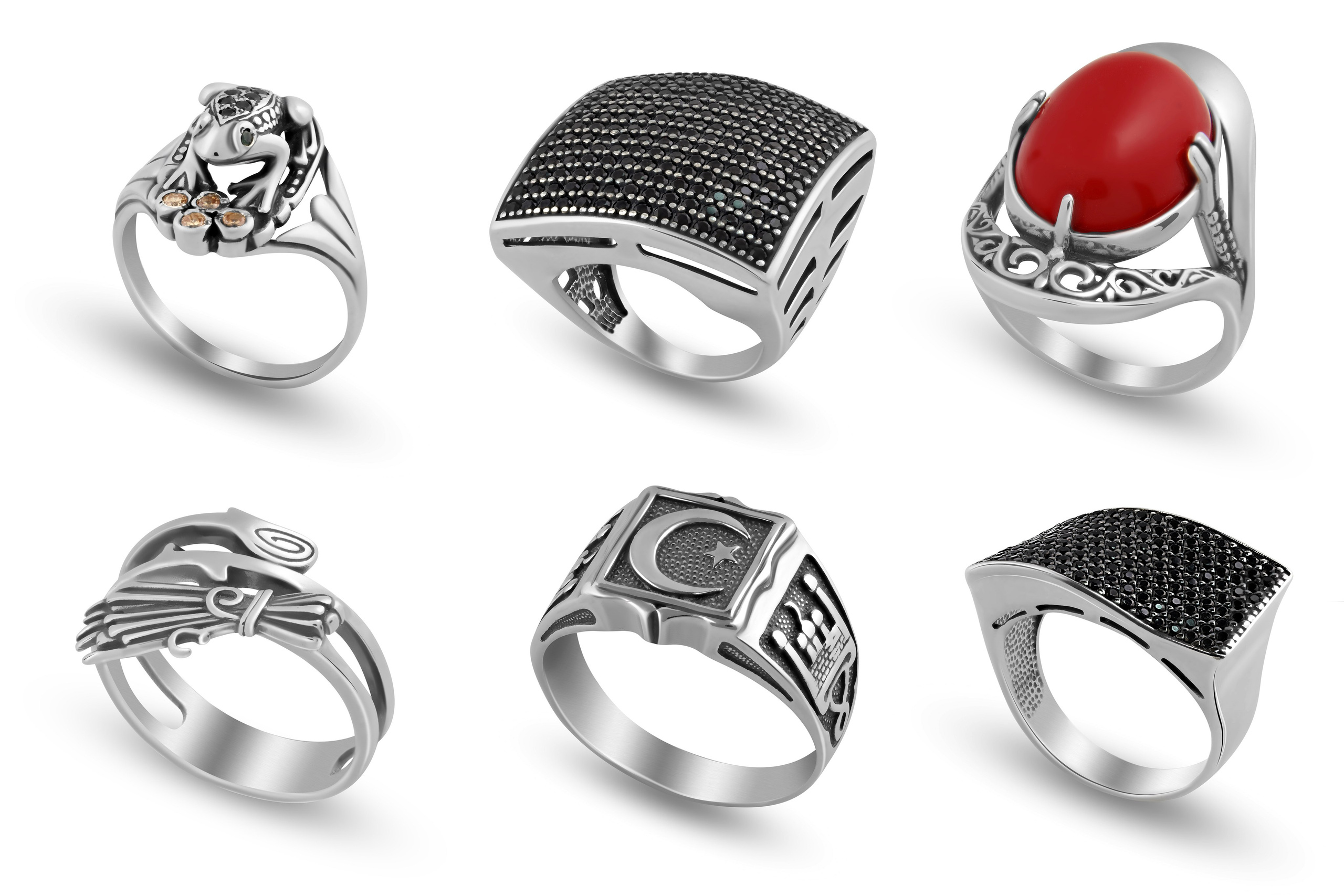 Серебрянные кольца для компании «Серебрянный каприз». Фотограф Сергей Феденко