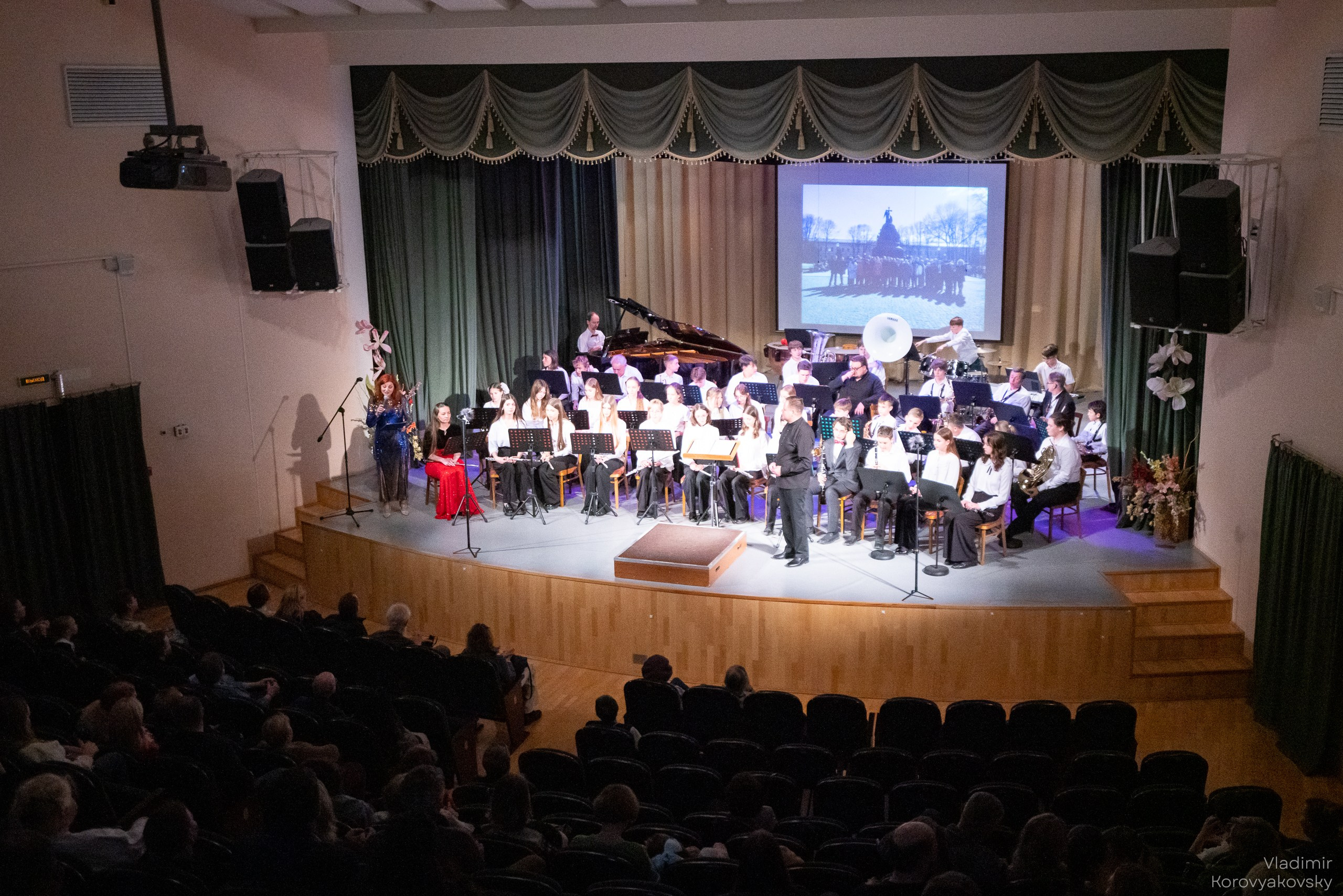 Новогодний концерт Духового оркестра ЦГИ. Фотограф Владимир Коровяковский