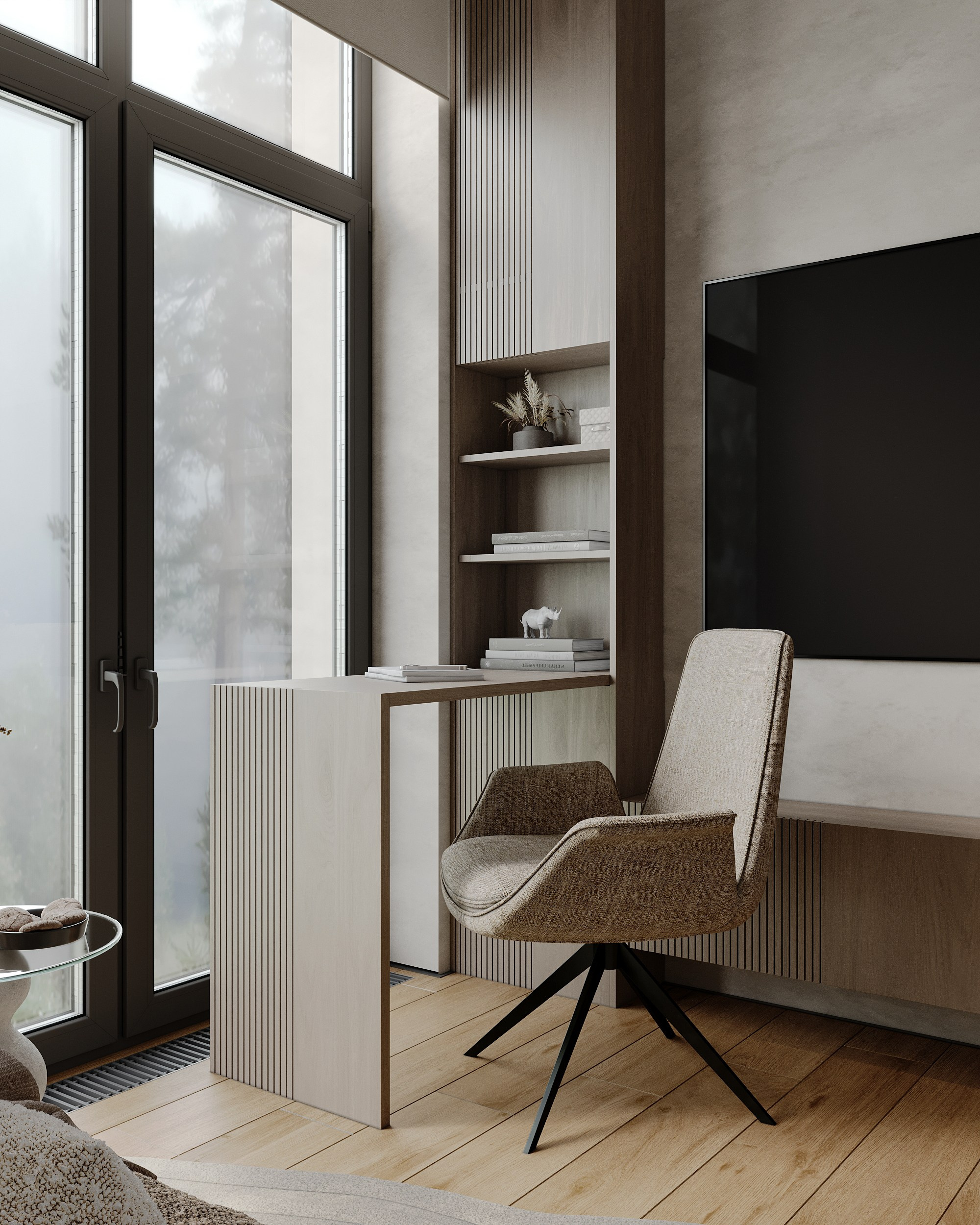 Визуализация загородного дома (интерьерная). Королёва Анастасия | 3D визуализатор