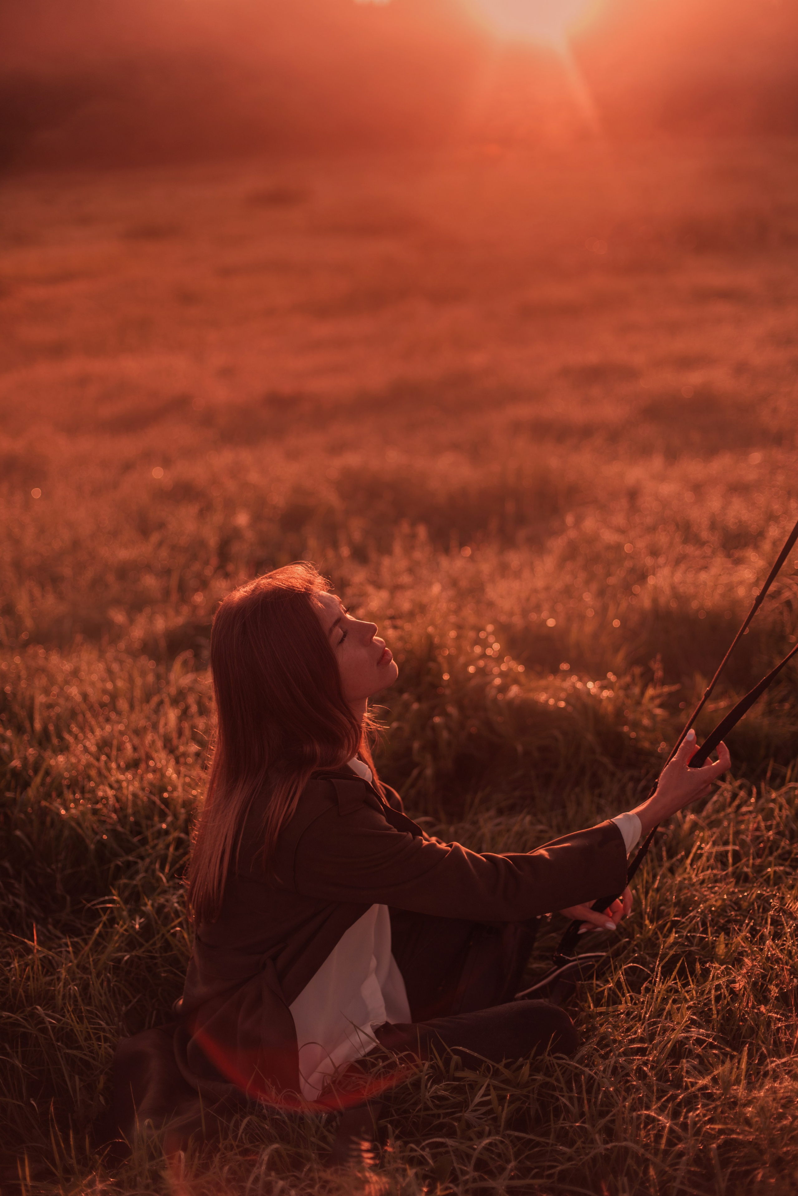 Конное: рассвет на поле с Лерой и Златой. Портфолио