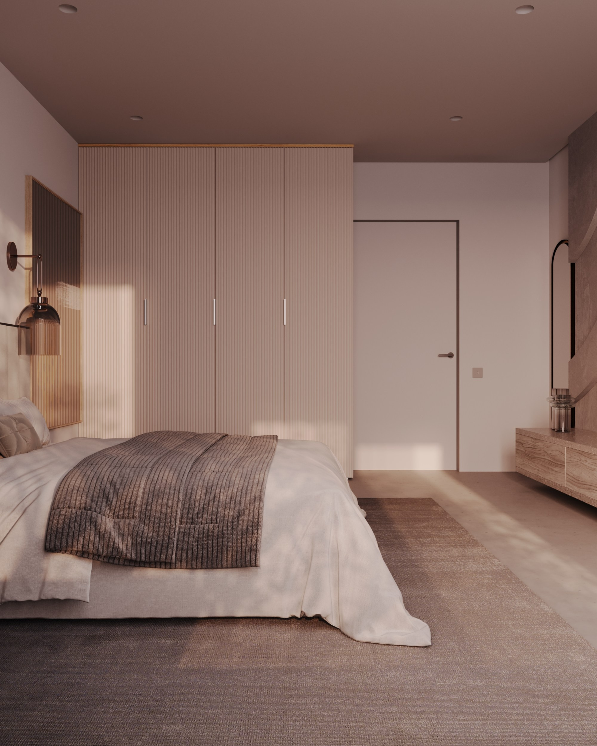 Master bedroom. 3D Визуализация интерьеров жилых и коммерческих помещений