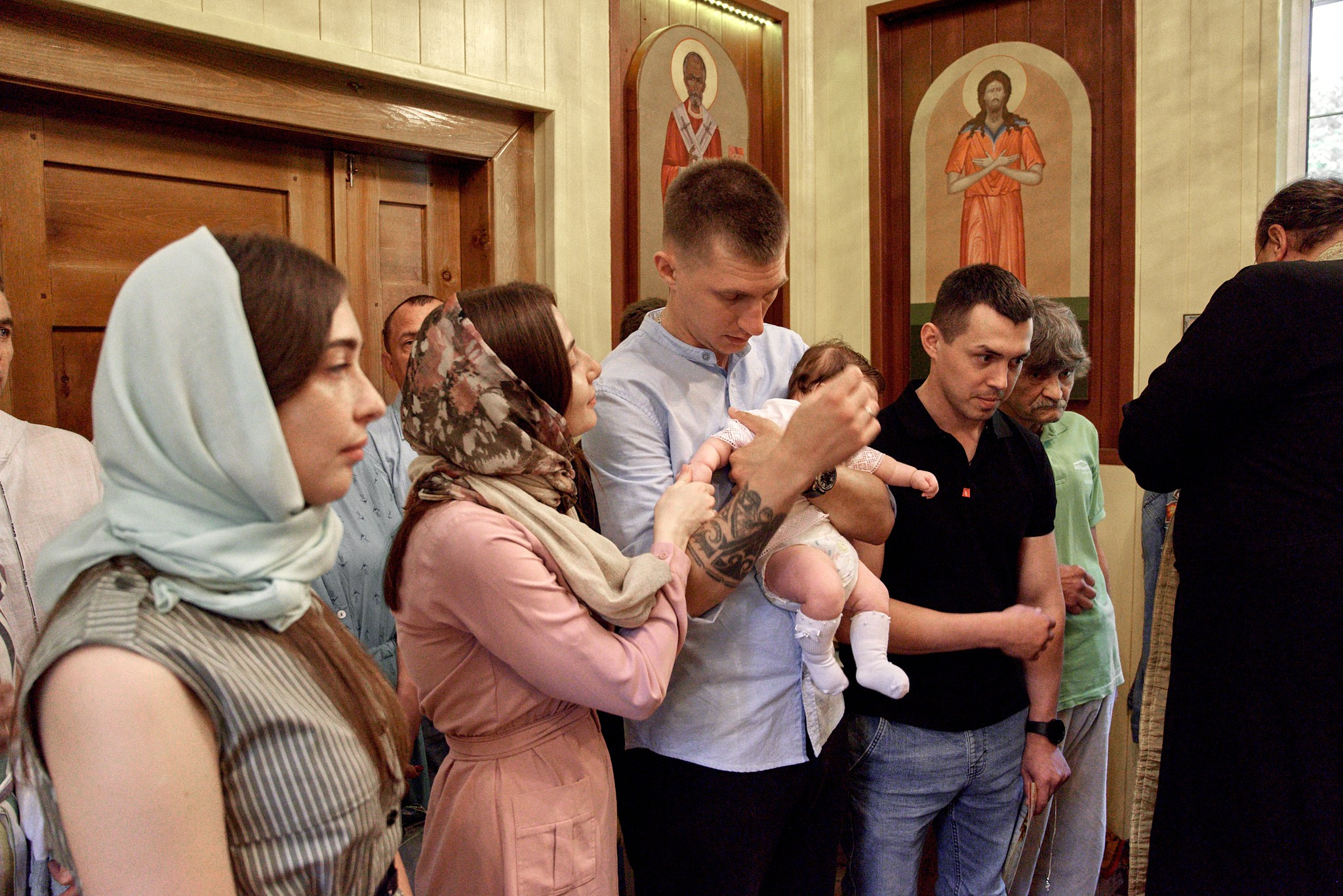 Фотосессия крещение Варвары