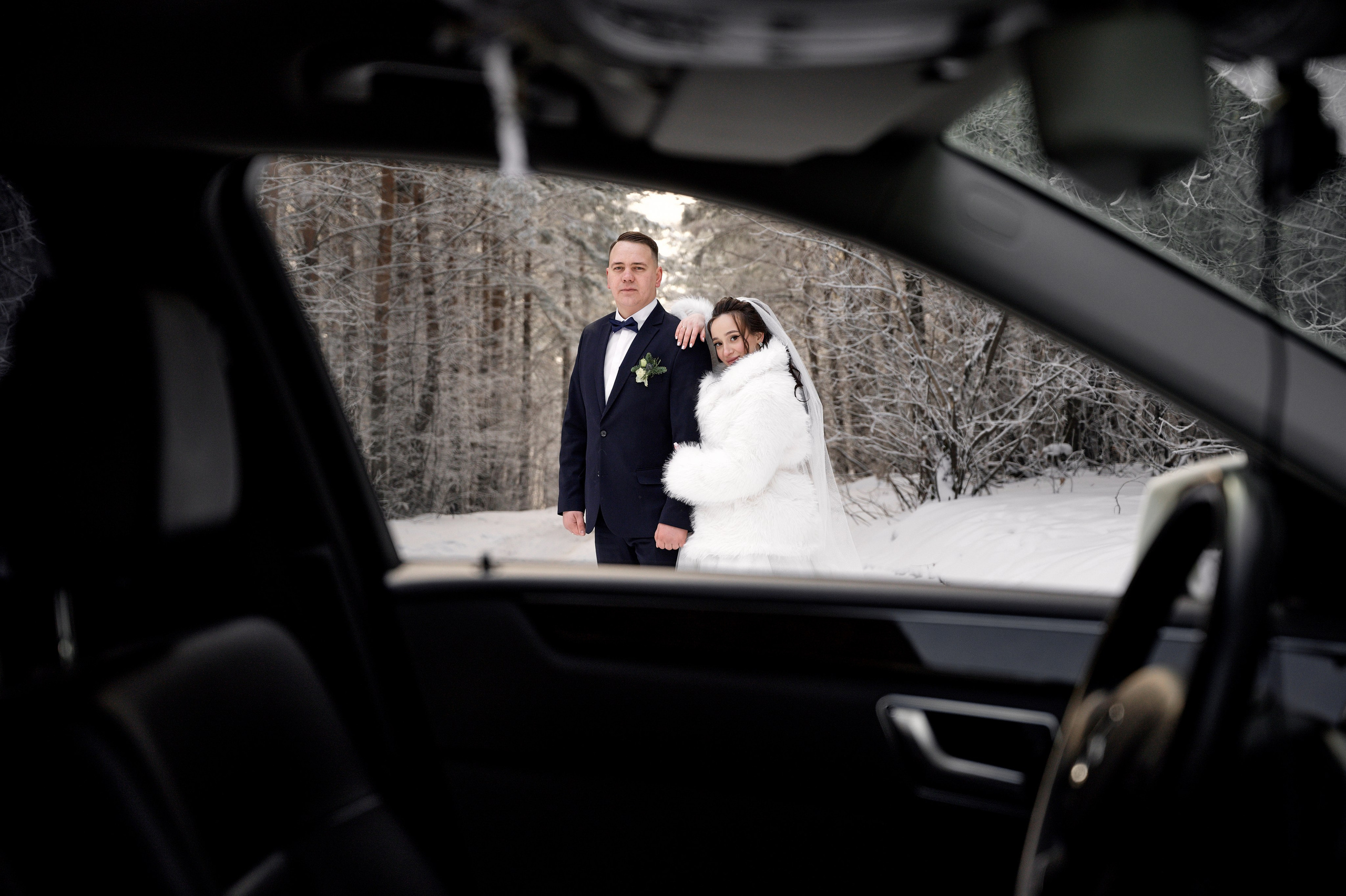 Зимняя свадебная фотосессия для Кристины и Павла