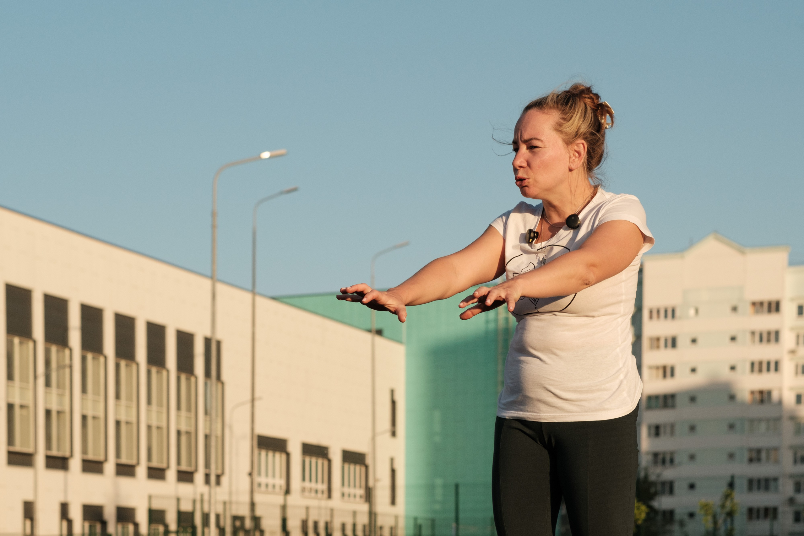 Фотосессия Света Банакина на занятии по йоге. Ассана 1