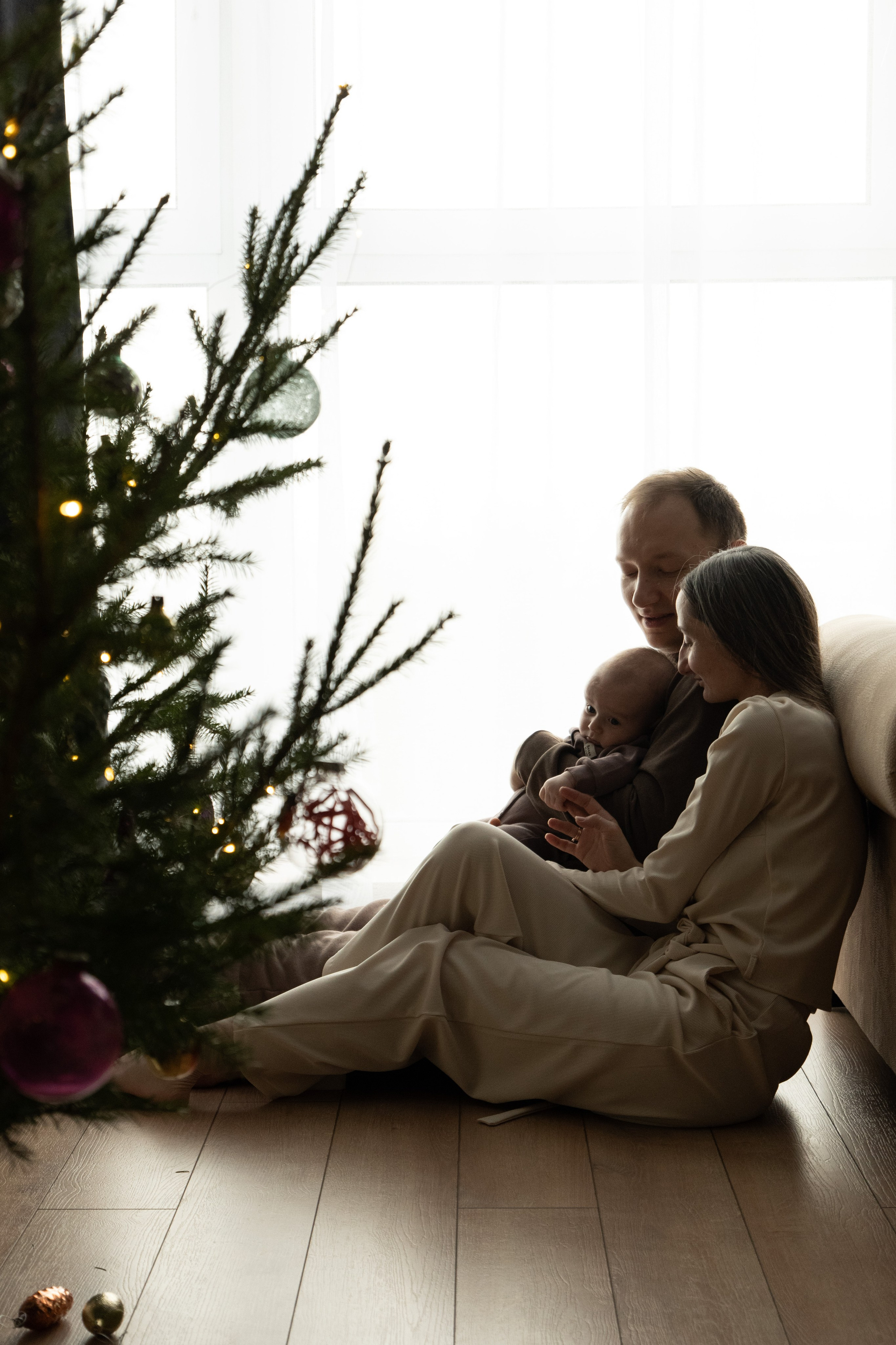 Домашняя новогодняя фотосессия с малышом. Фотограф видеограф Ольга Василевская