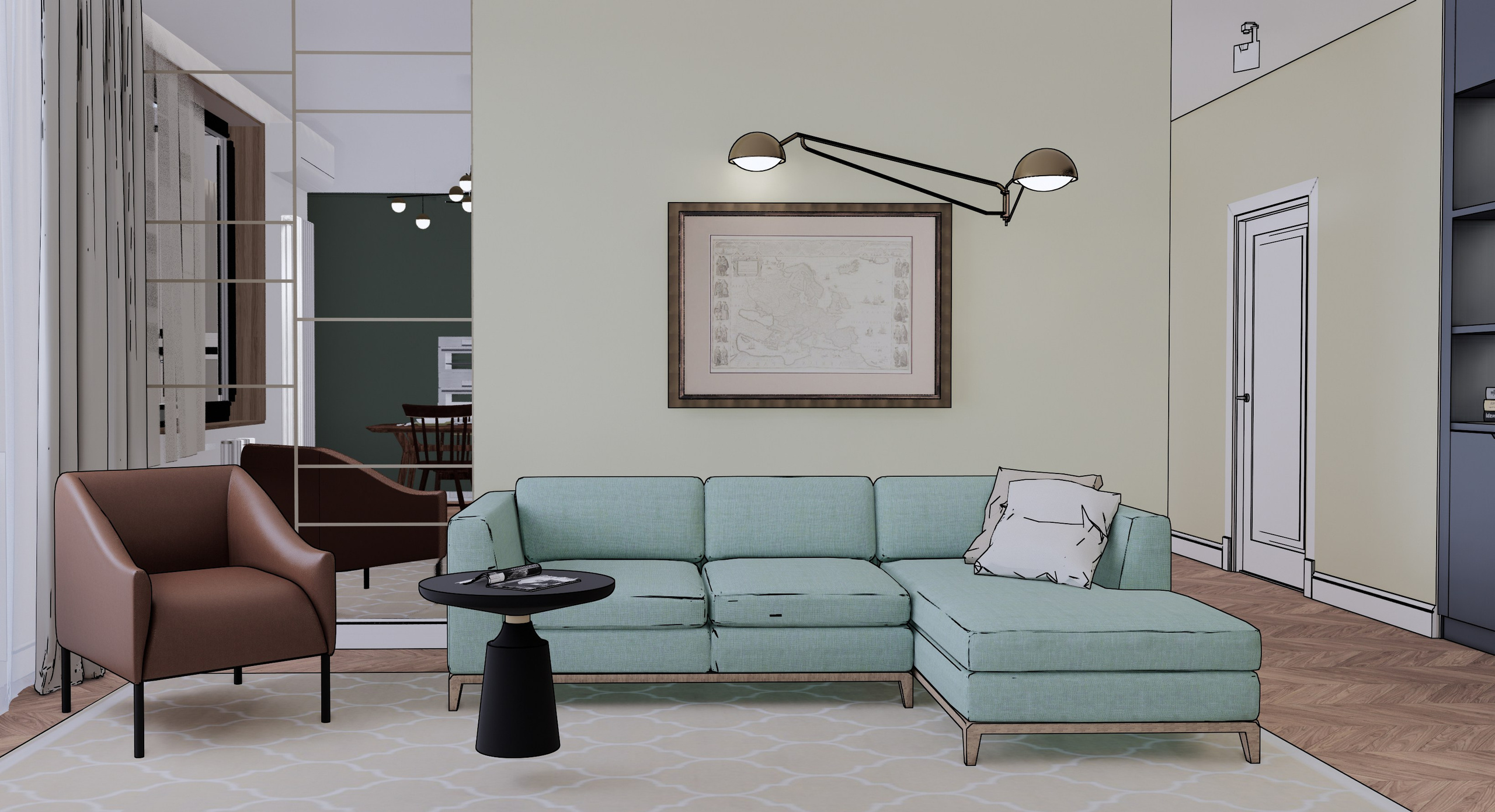 В ПРОЦЕСЕЕ РЕАЛИЗАЦИИ… (КВАРТИРА У МОРЯ). Дизайнер интерьера, Санкт-Петербург