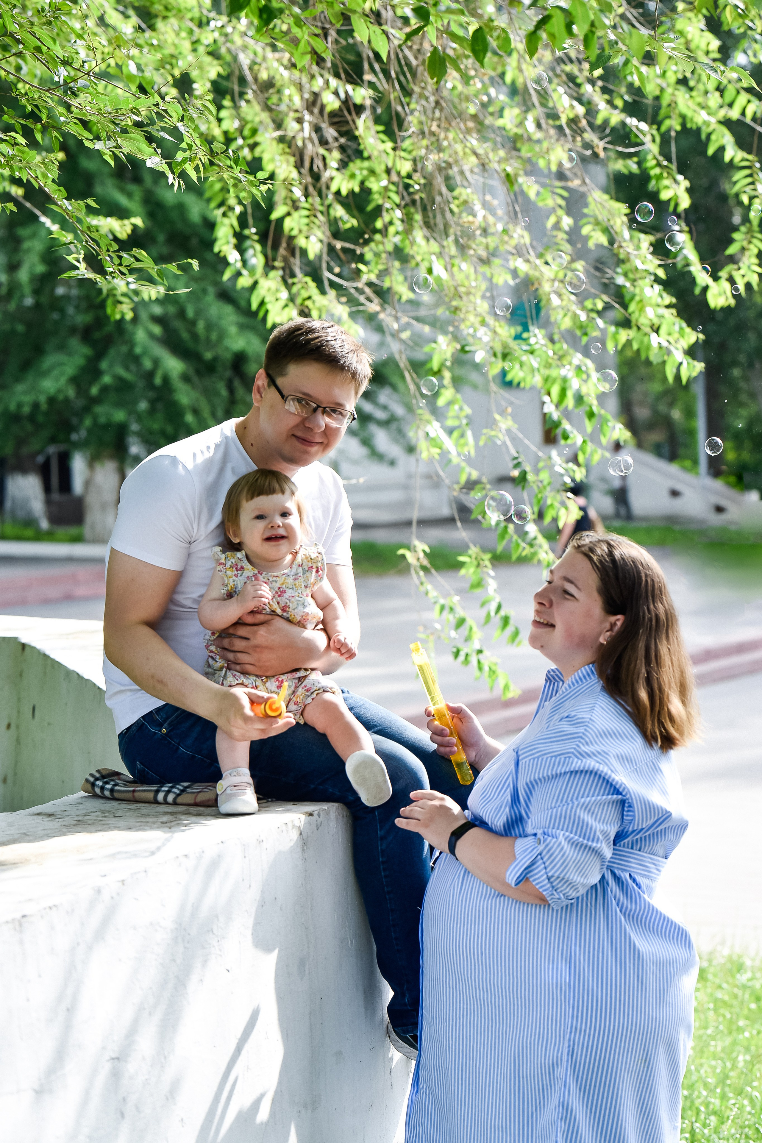 Семья Натальи, Сергея и Машеньки