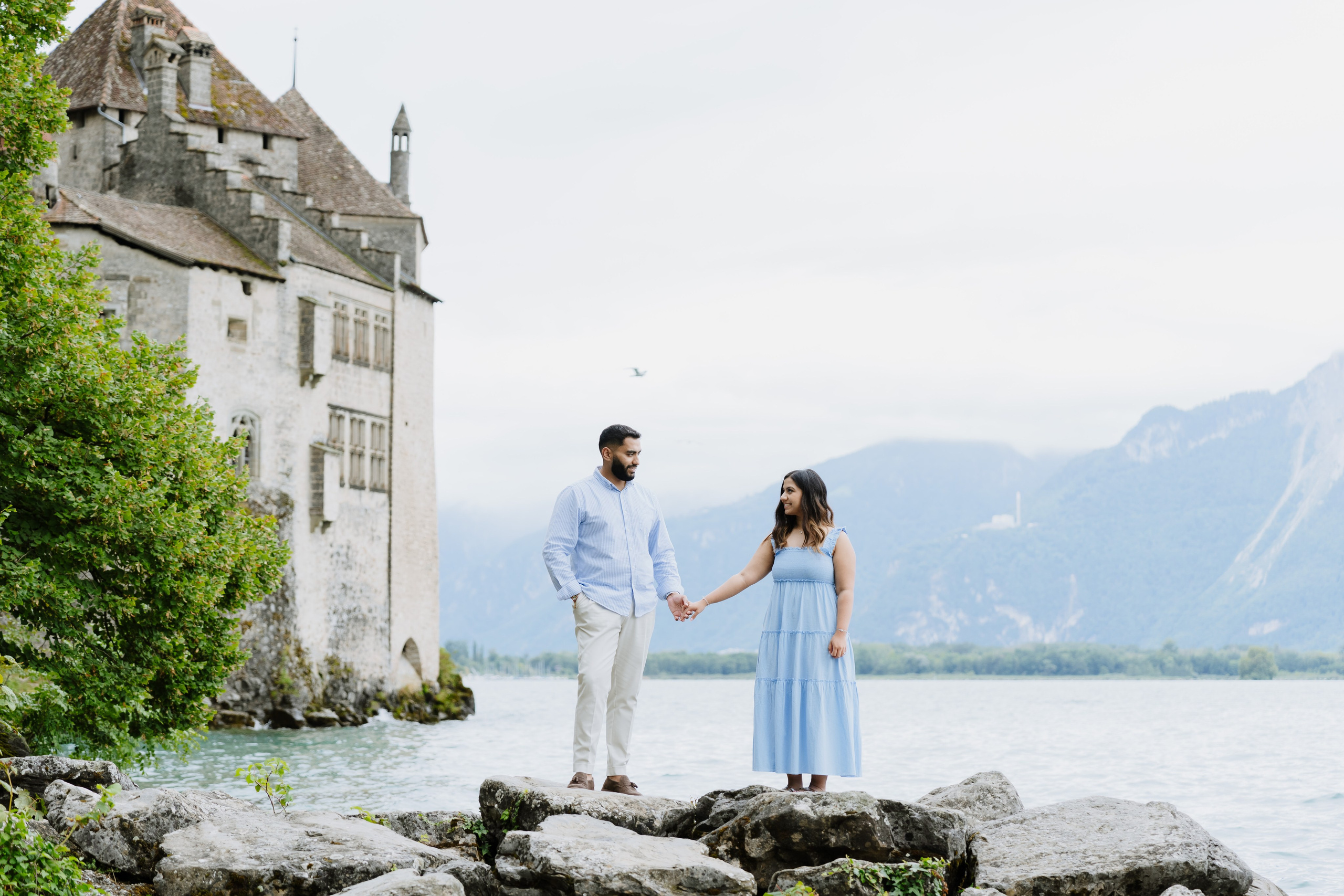 Krishna & Ravi | Proposal Montreux. Professional Wedding Photographer Geneva & Romande Switzerland | Tanya Creator