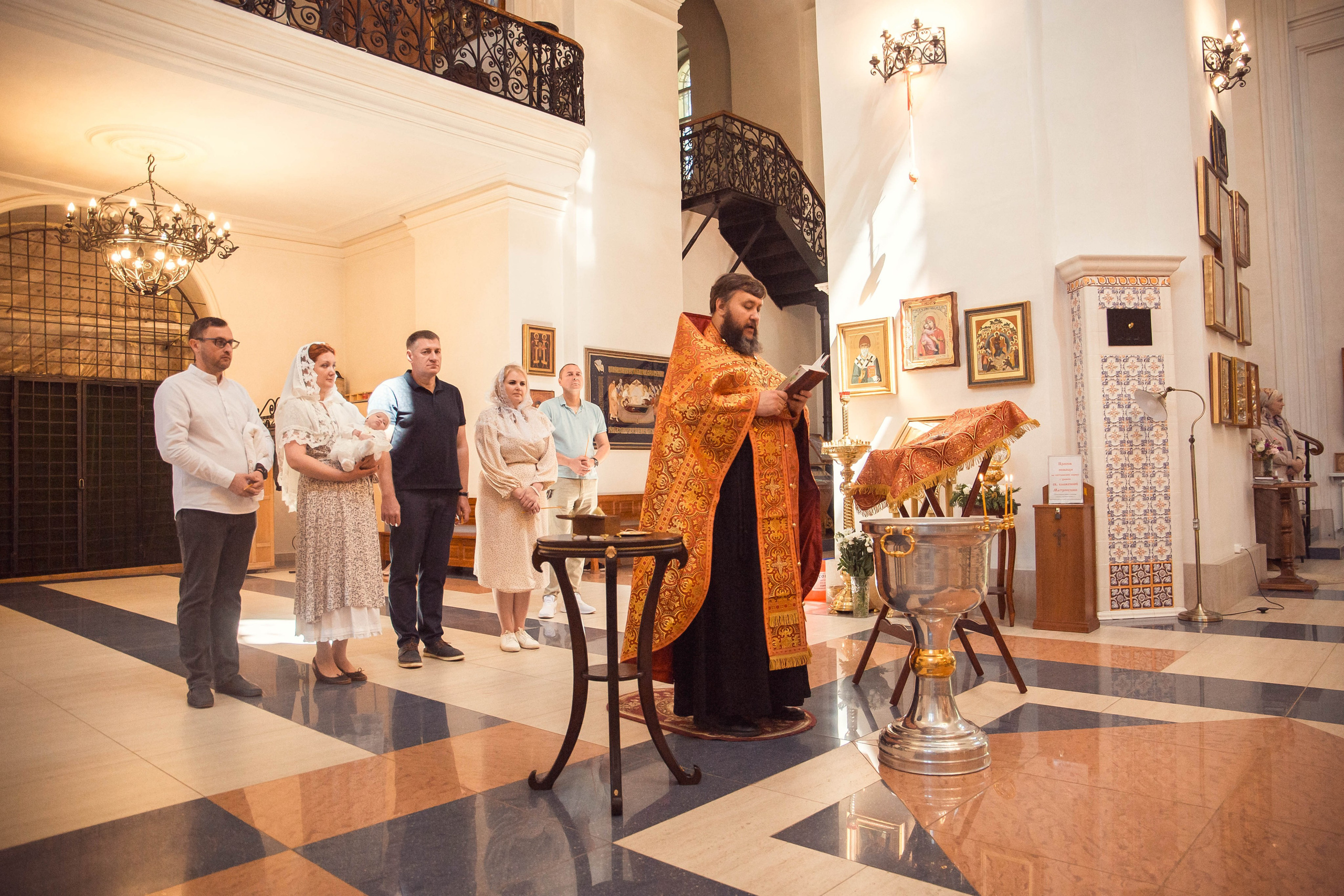 Крещение Екатерины В Казанском Девичьем монастыре