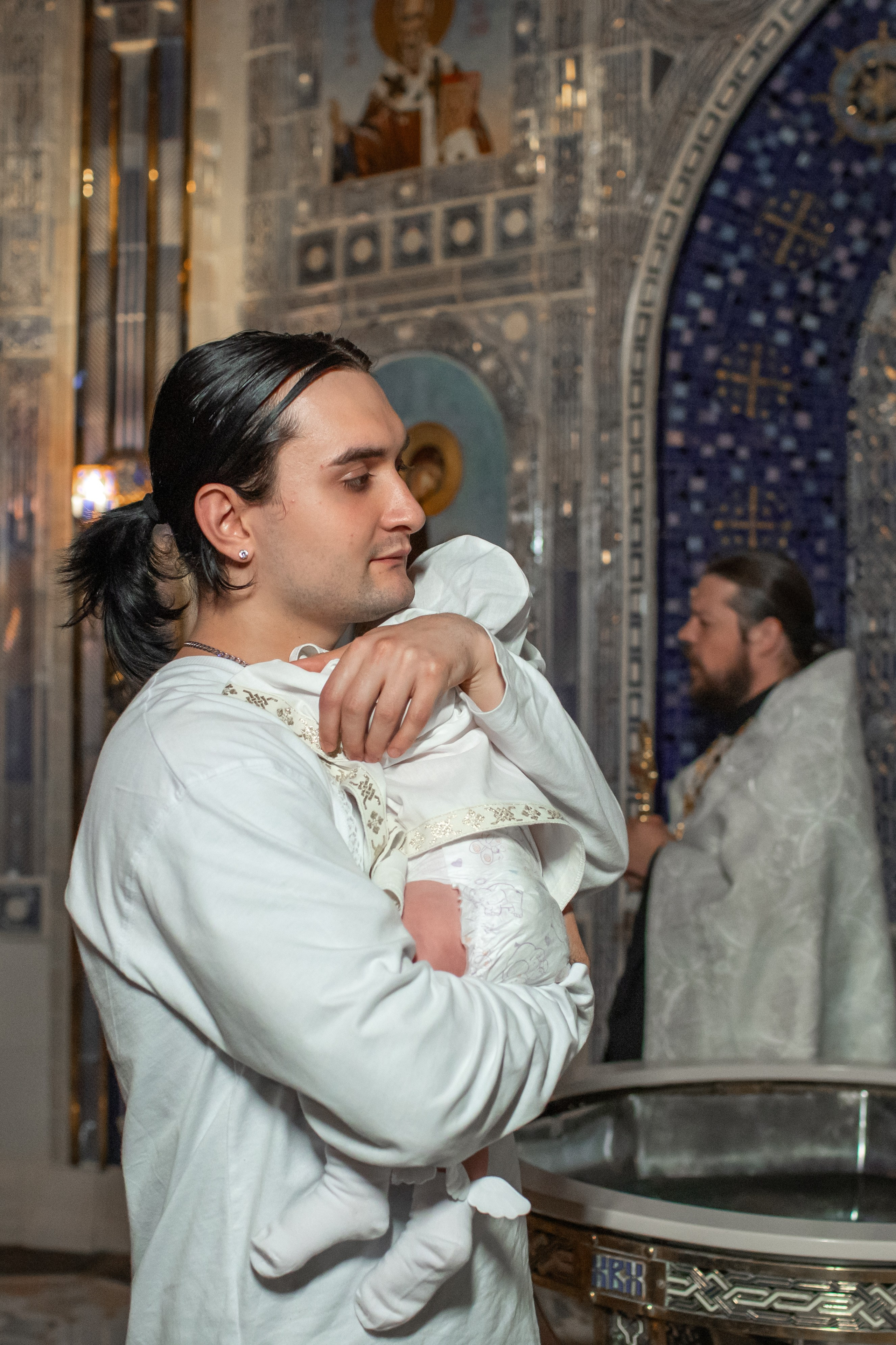 Крещение в Храме Вооруженных Сил России. Профессиональный фотограф в Москве и Мо Мария Шантарёва