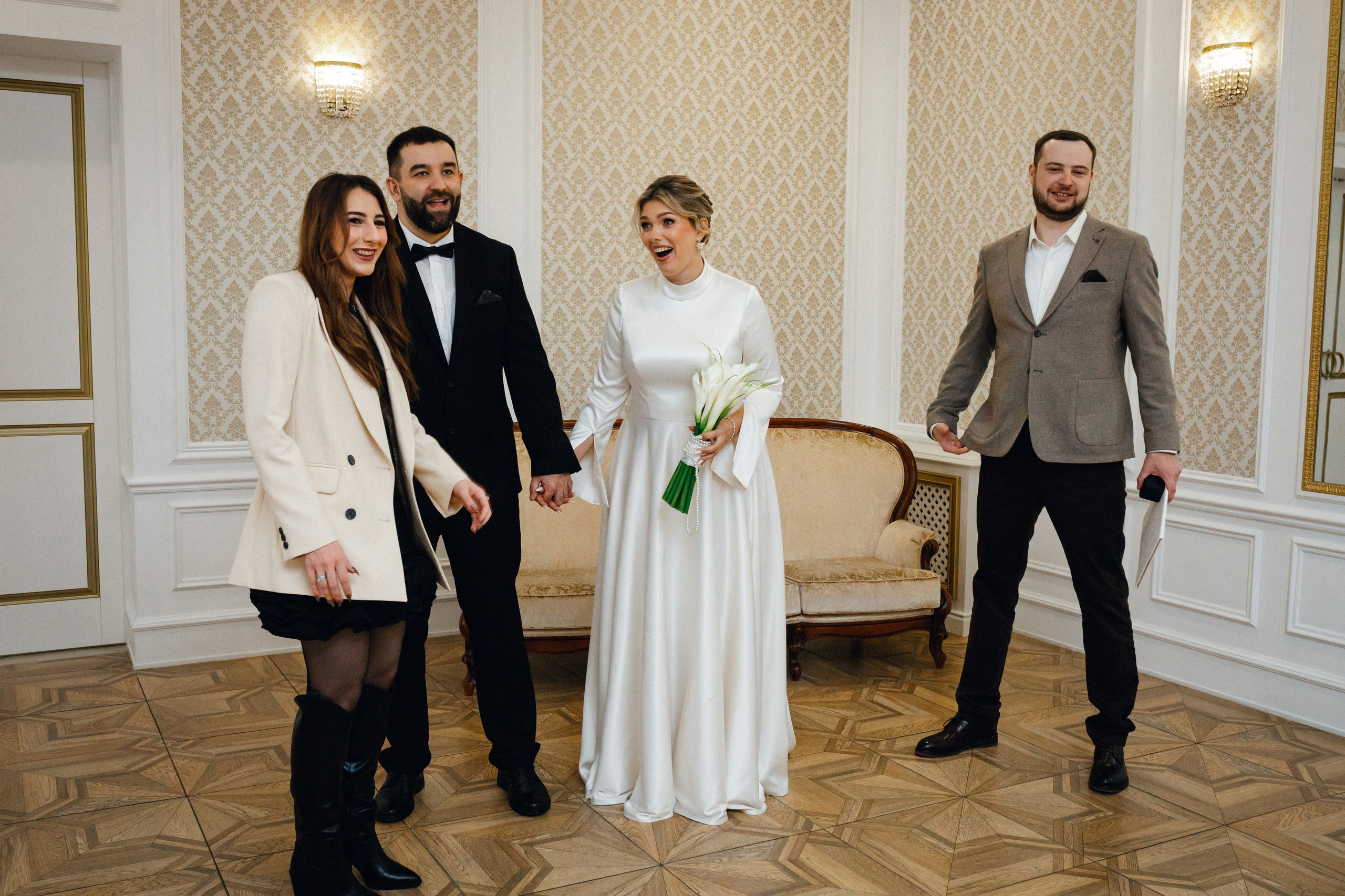 Андрей и Анастасия в день Свадьбы. Фотограф Куянова Алина, семейные и свадебные фотосессии в Калининграде