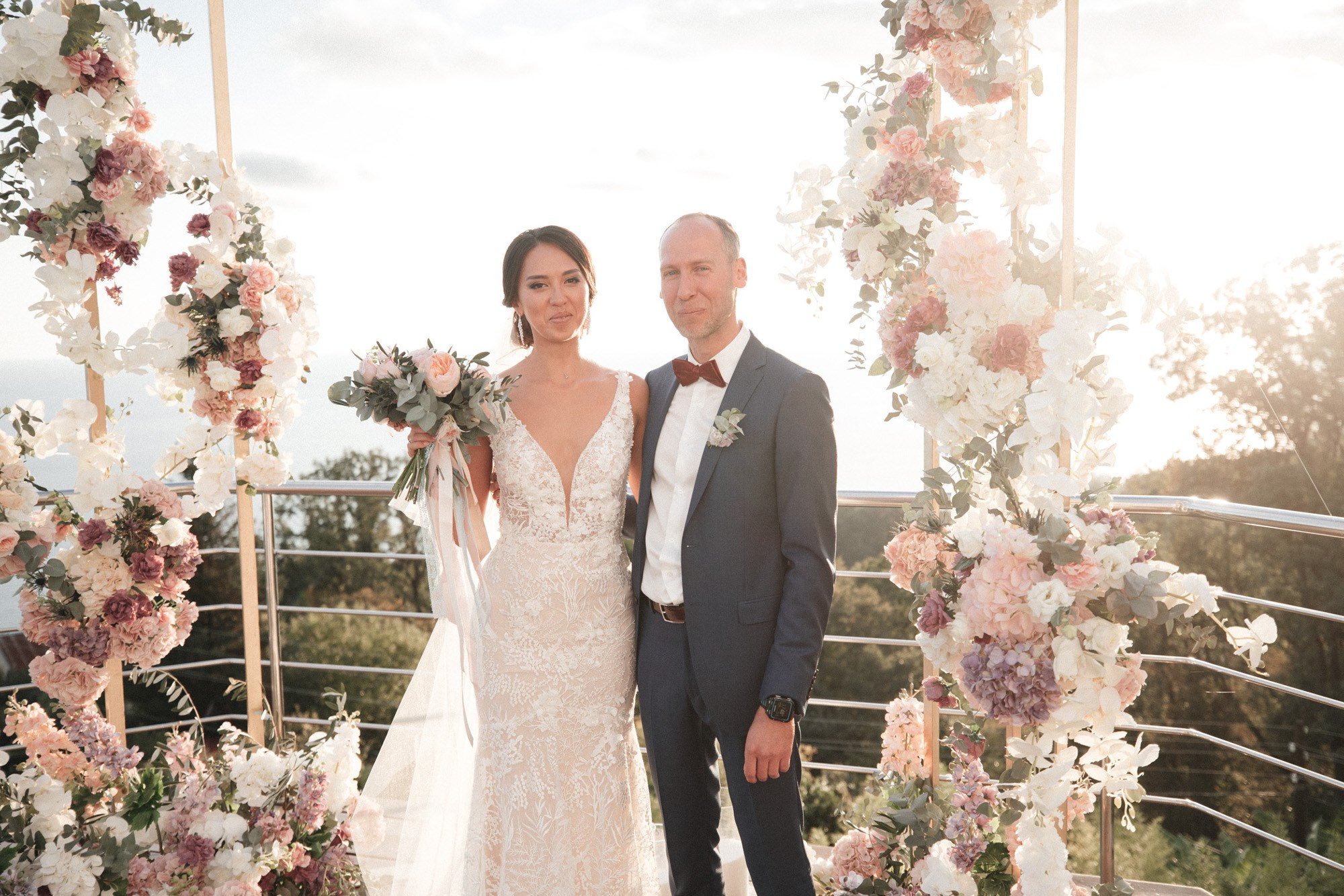 Свадебная фотосессия на вилле в Сочи. Свадебный, репортажный фотограф Дмитрий Макарченко