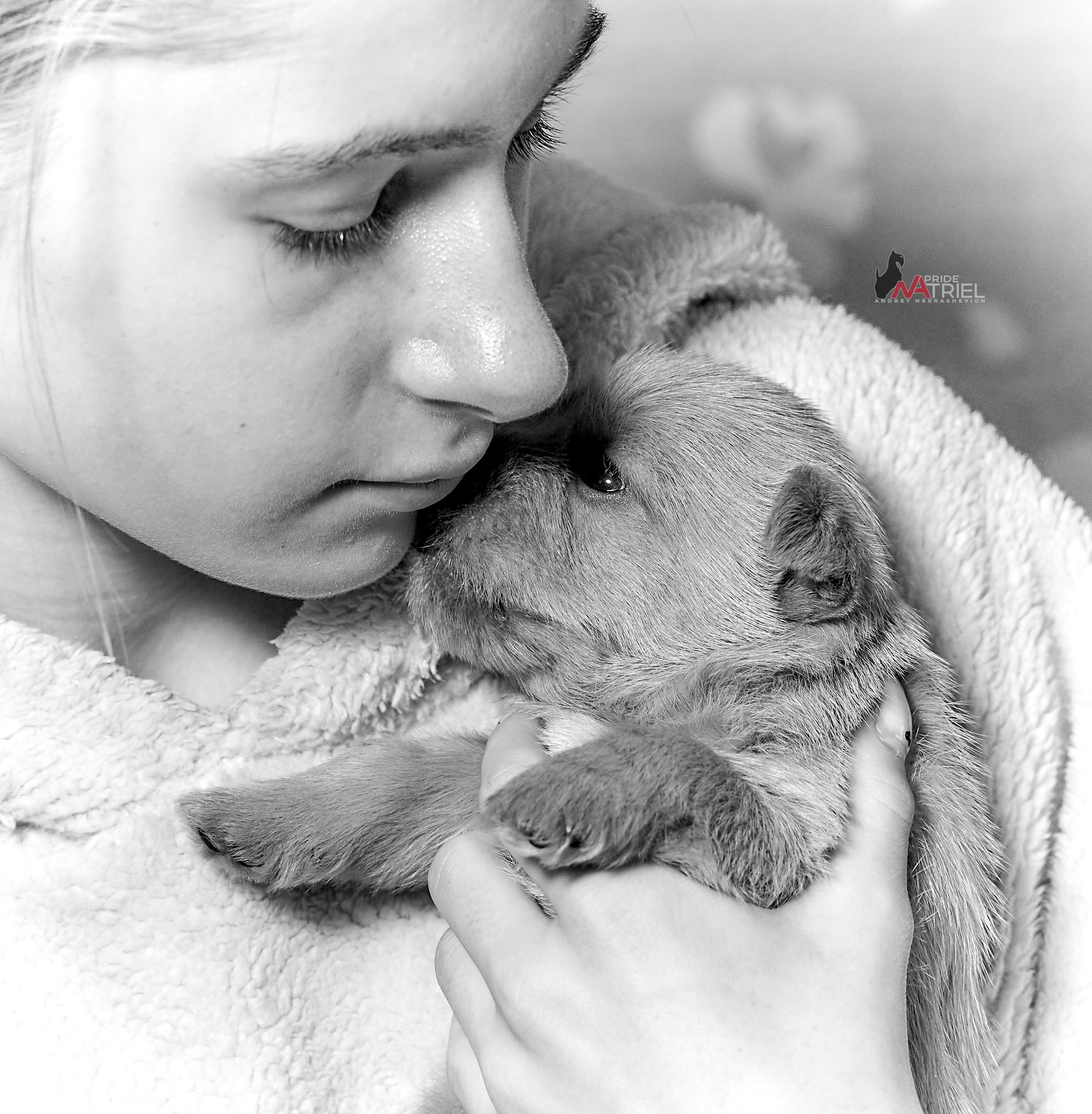 Щенки с людьми — галерея NATRIEL