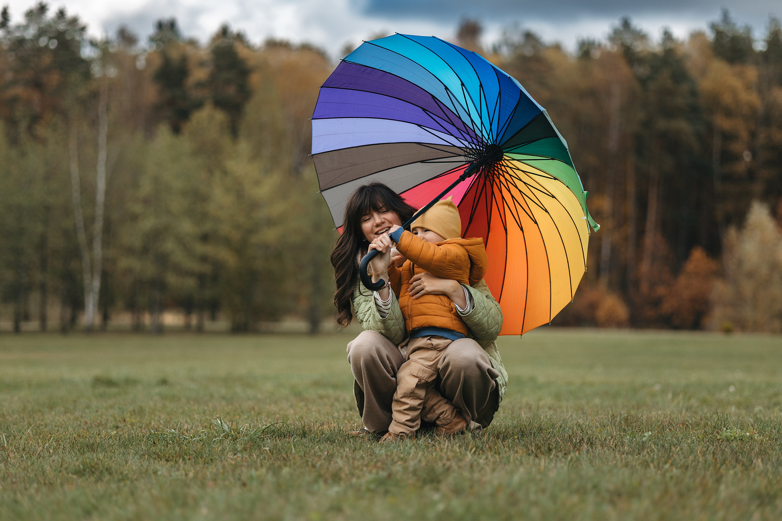 Осенняя семейная съемка. Фотограф Анималист в Москве Анастасия Жучкова