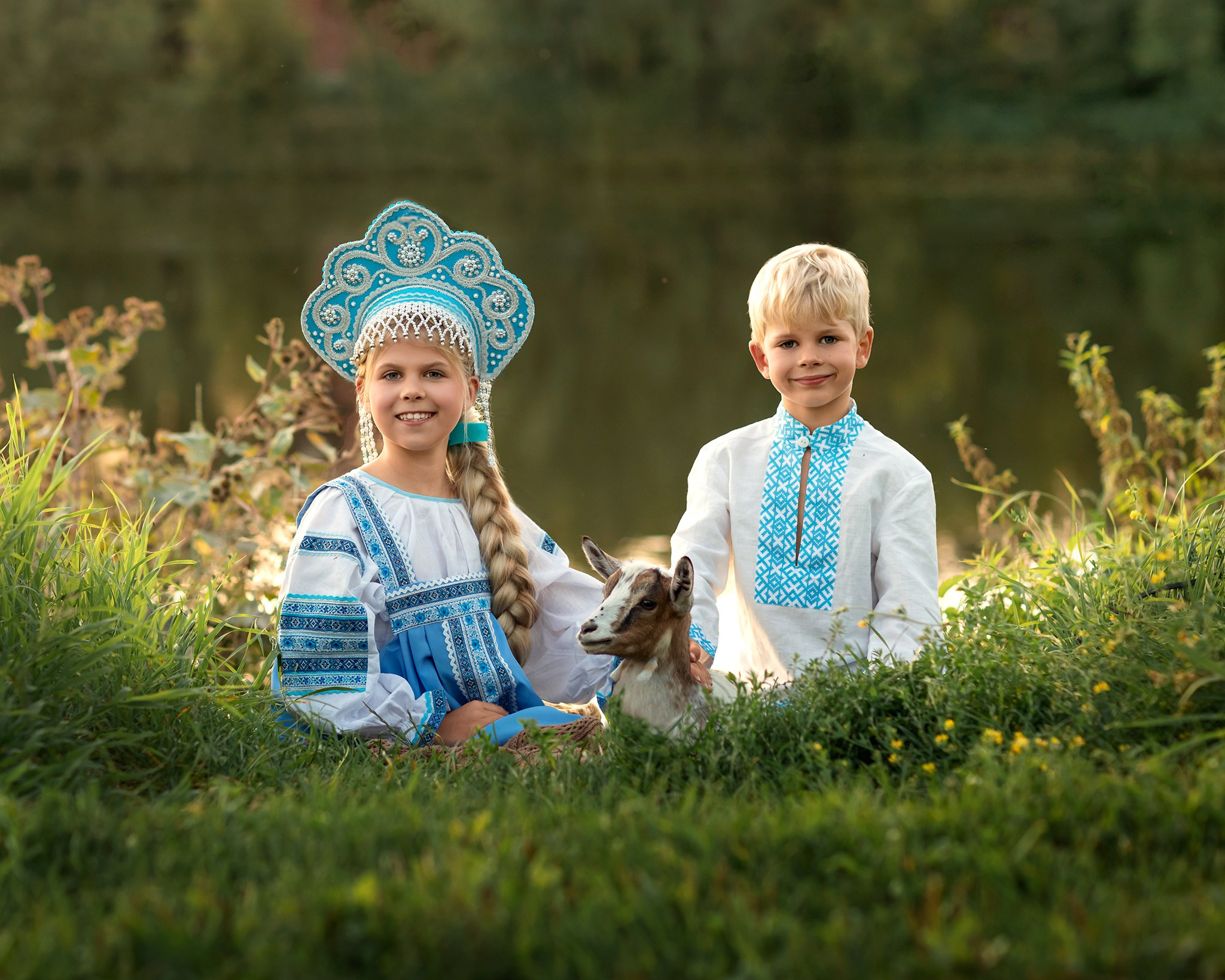 Семейная съемка с животными. Детский и семейный фотограф Елена Михайлова в Москве