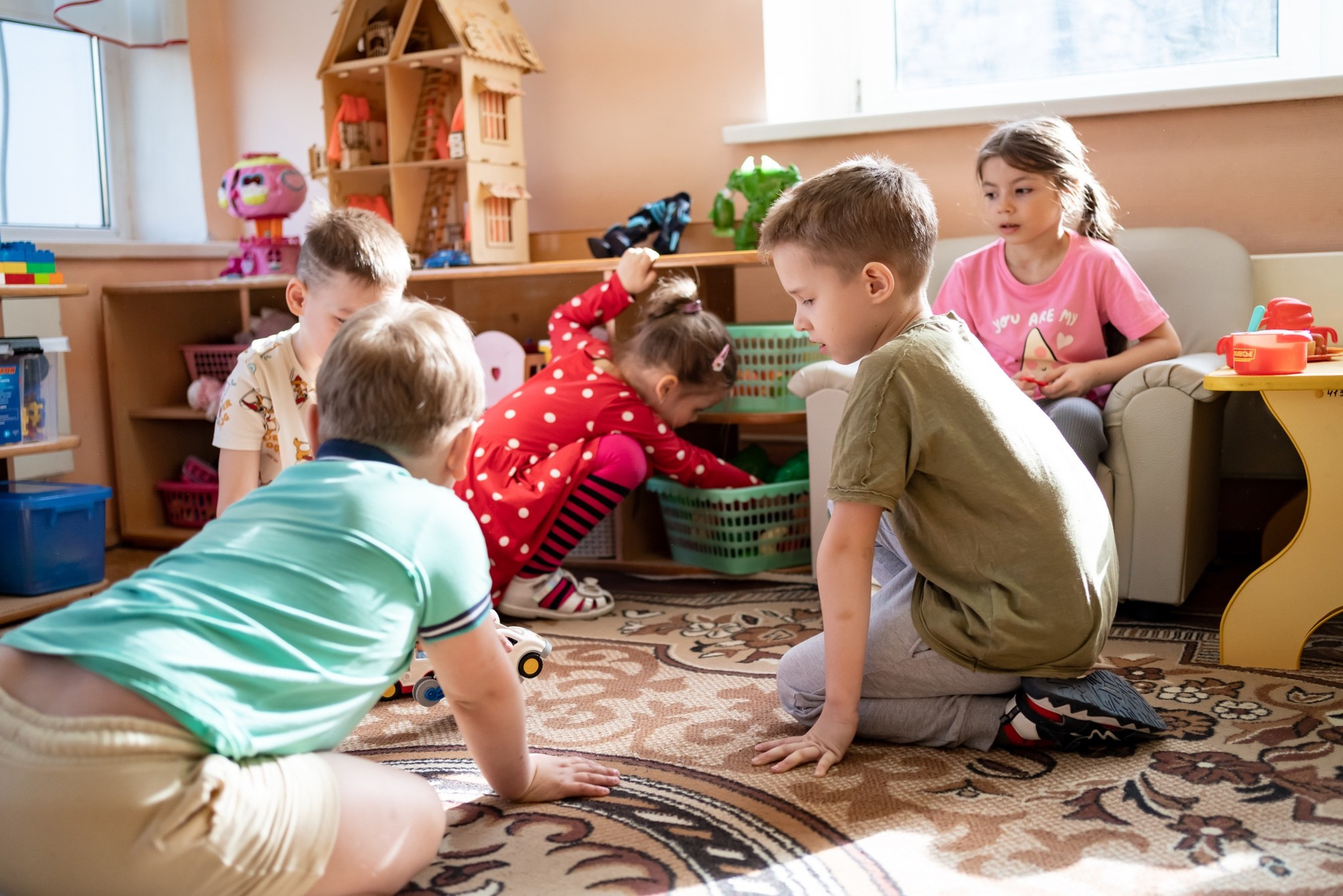 Детский садик. Семейный фотограф Варвара Сорока в городе Москве