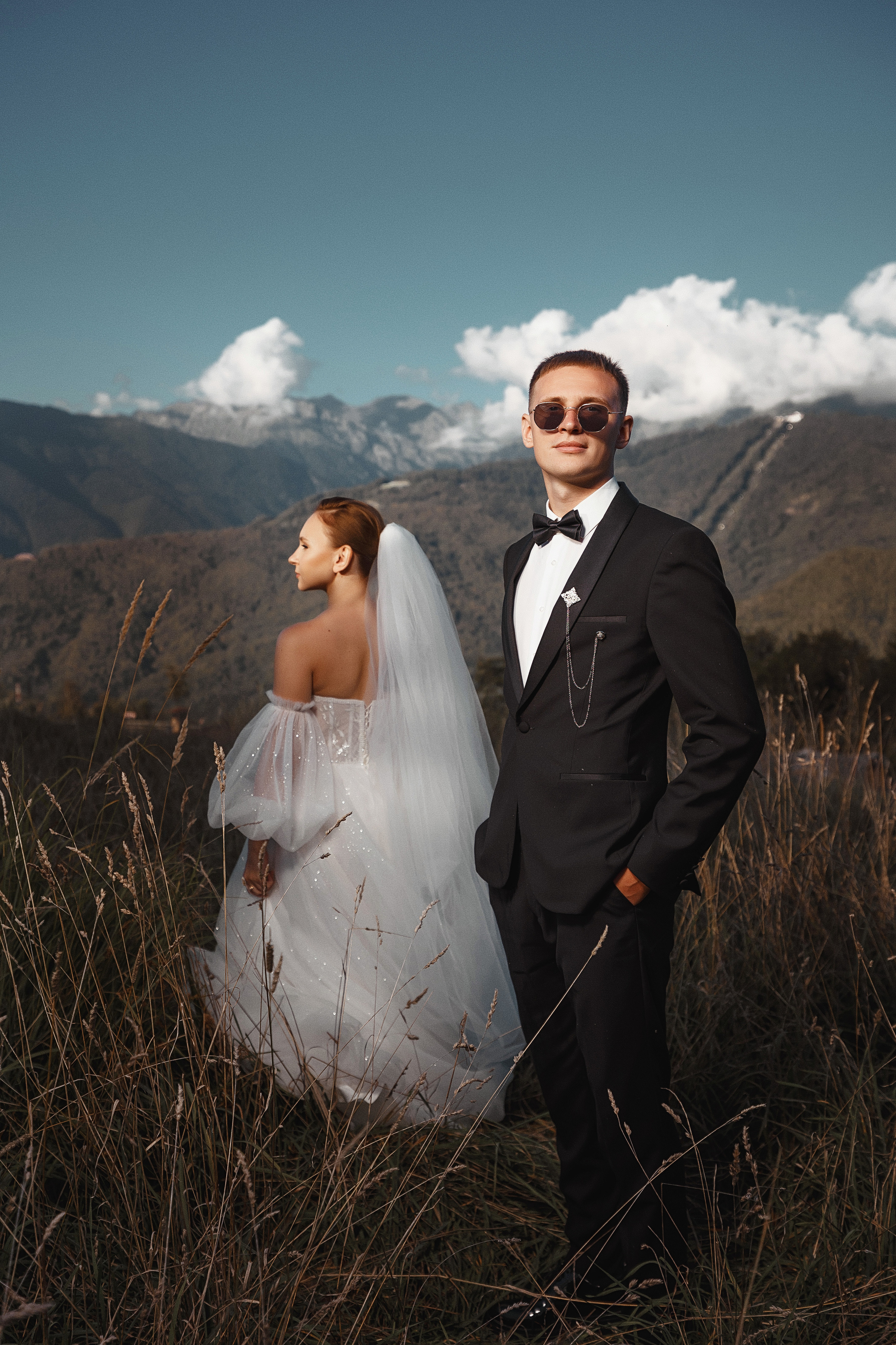 Свадьба в Красной поляне / свадебный фотограф в горах. Свадебный и семейный фотограф в Сочи Денис Вялов