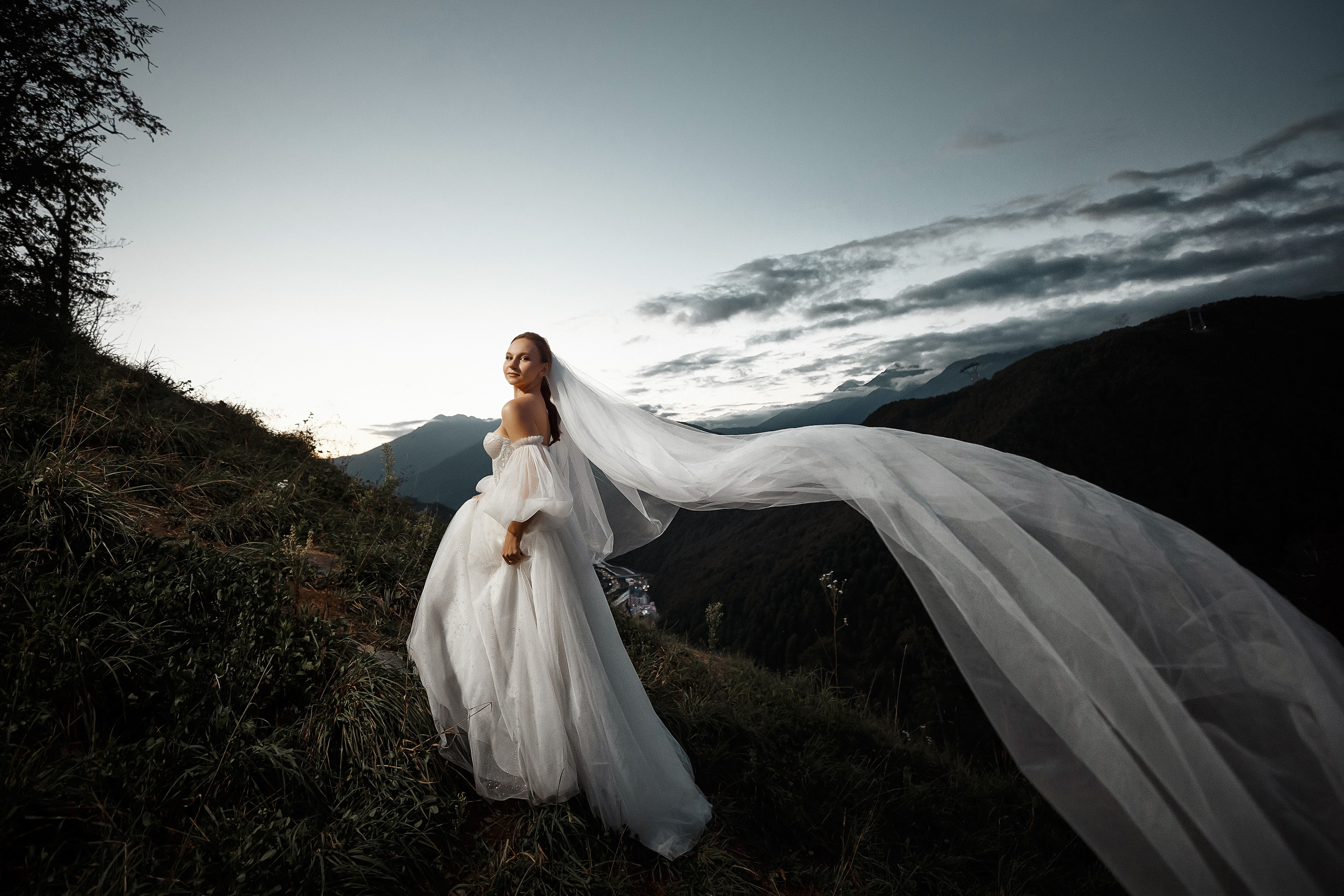 Свадьба в Красной поляне / свадебный фотограф в горах. Свадебный и семейный фотограф в Сочи Денис Вялов