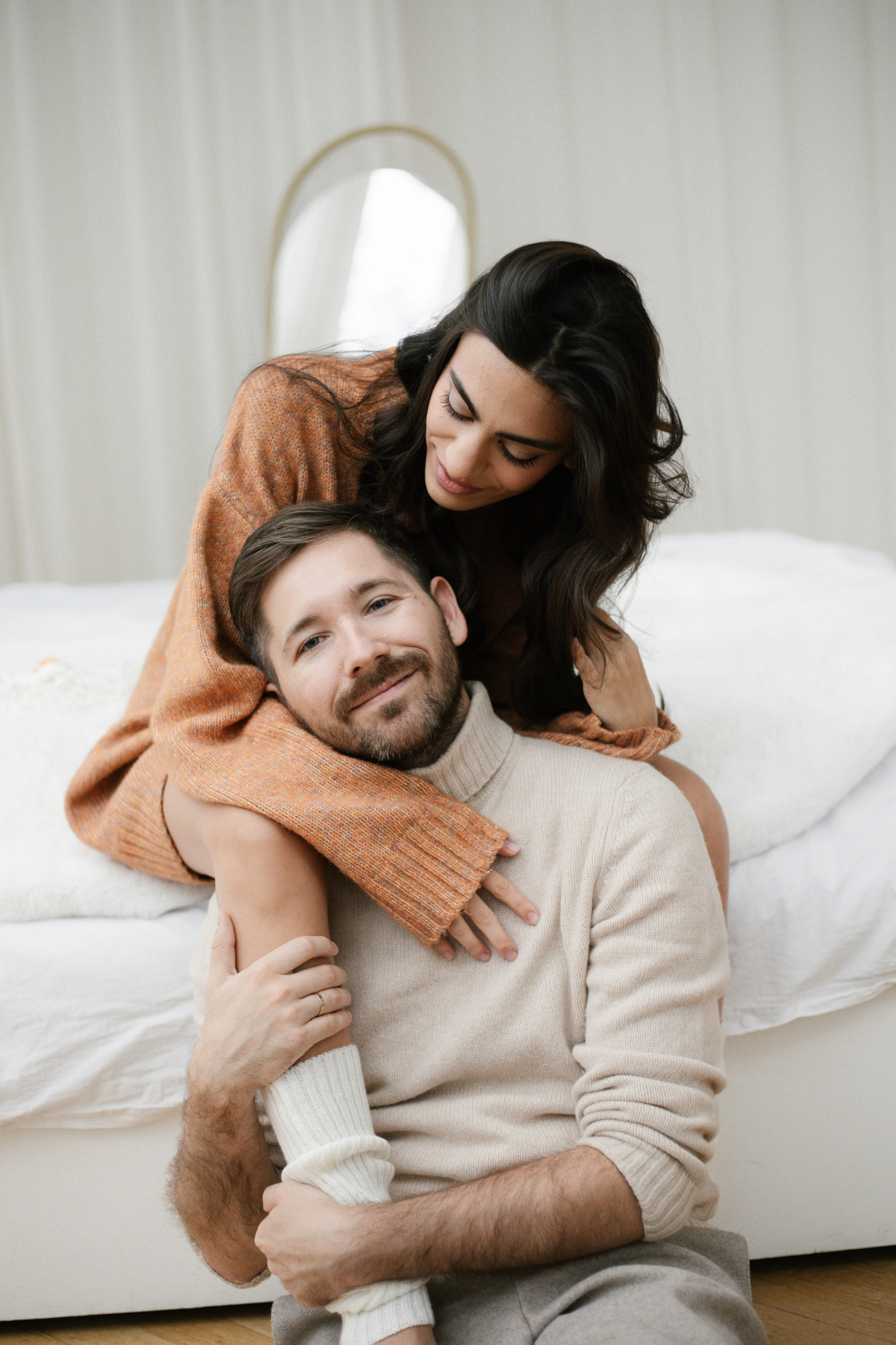 Новогодняя фотосессия для пары. Свадебный и семейный фотограф Анастасия Романова в Москве и Московской области