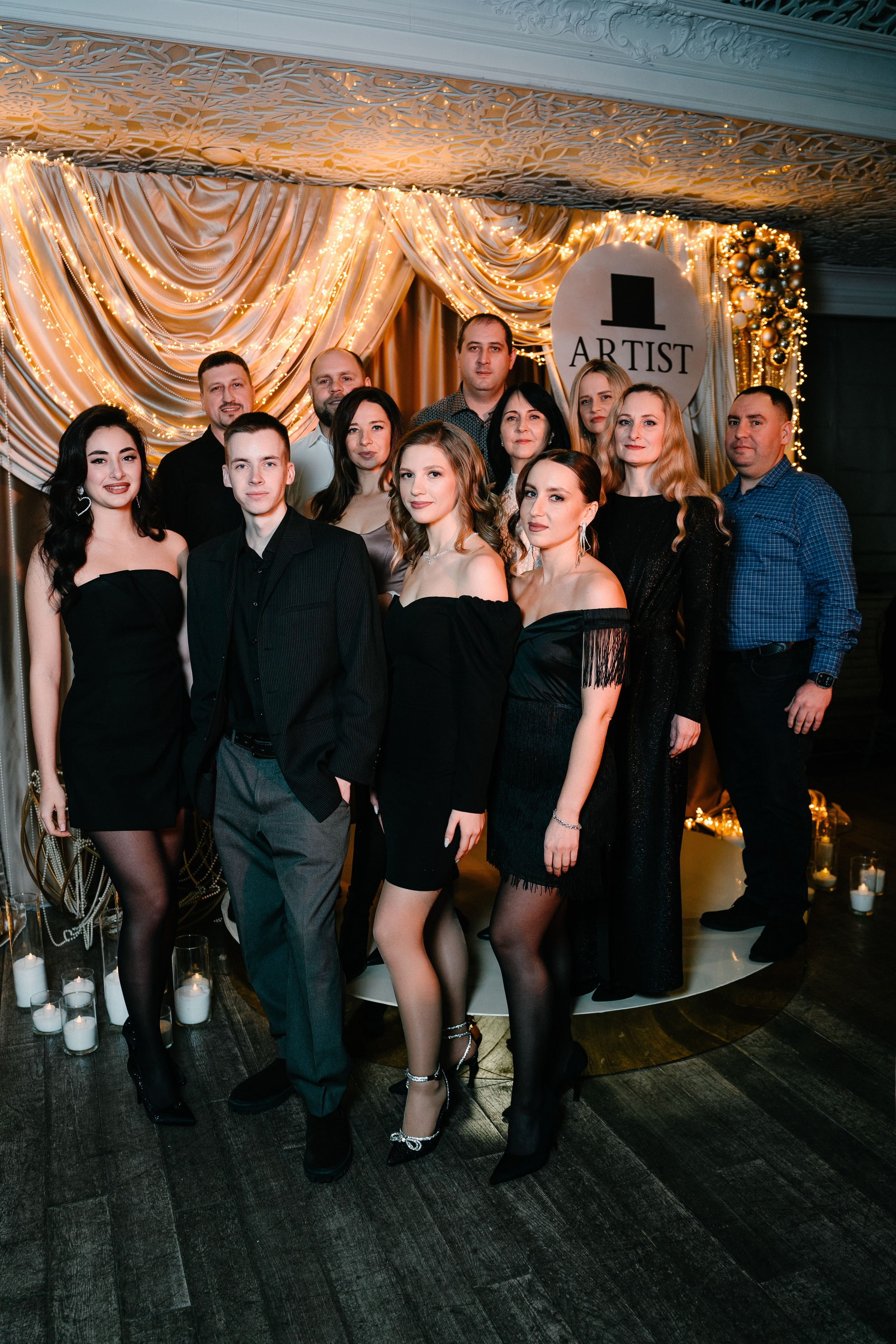 Новогодний вечер в Артисте. Свадебный и семейный фотограф в Воронеже Анастасия Бойко