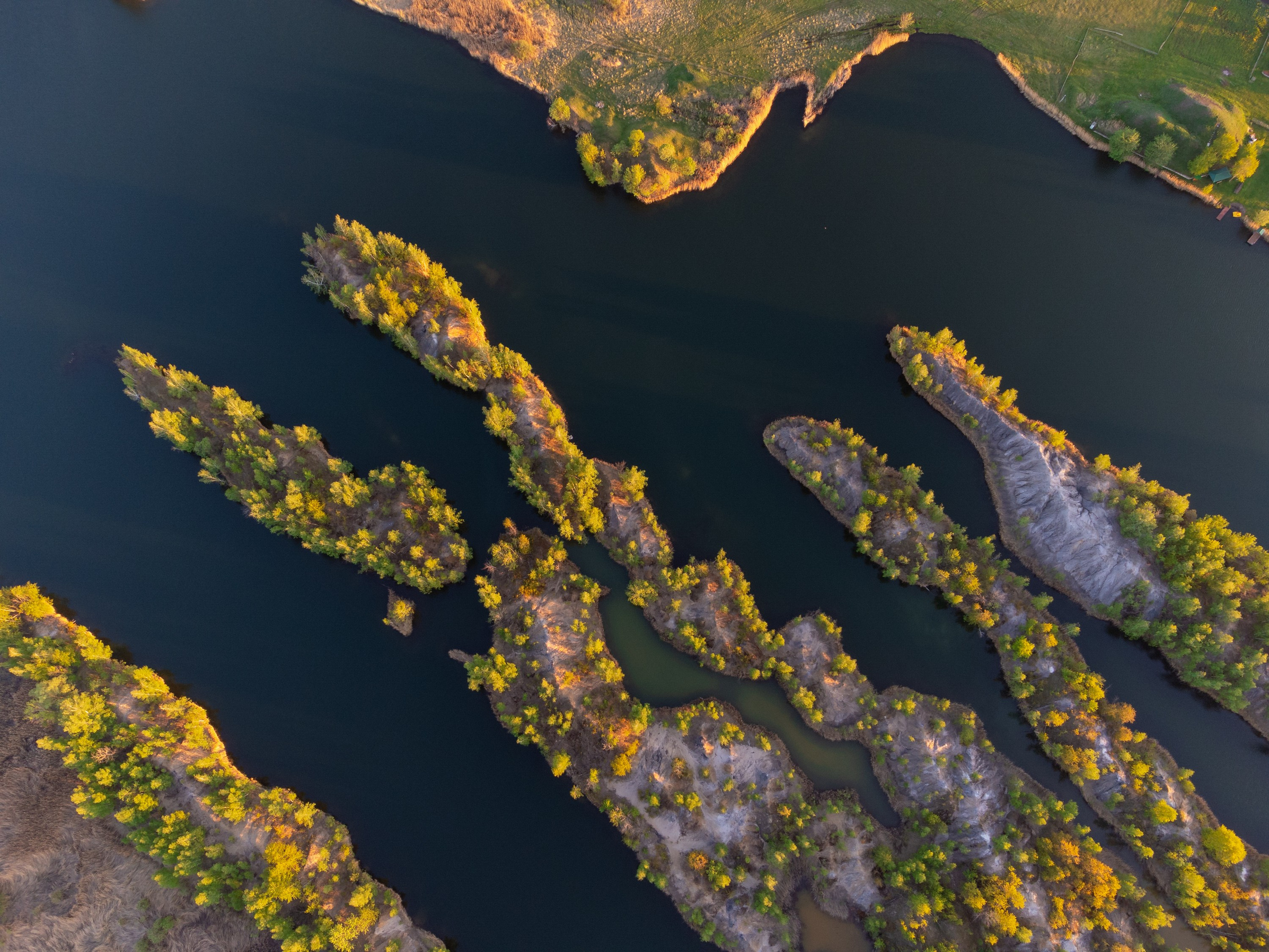 Выработанный карьер Карпиный в Тульской области, недалеко от Кондуков