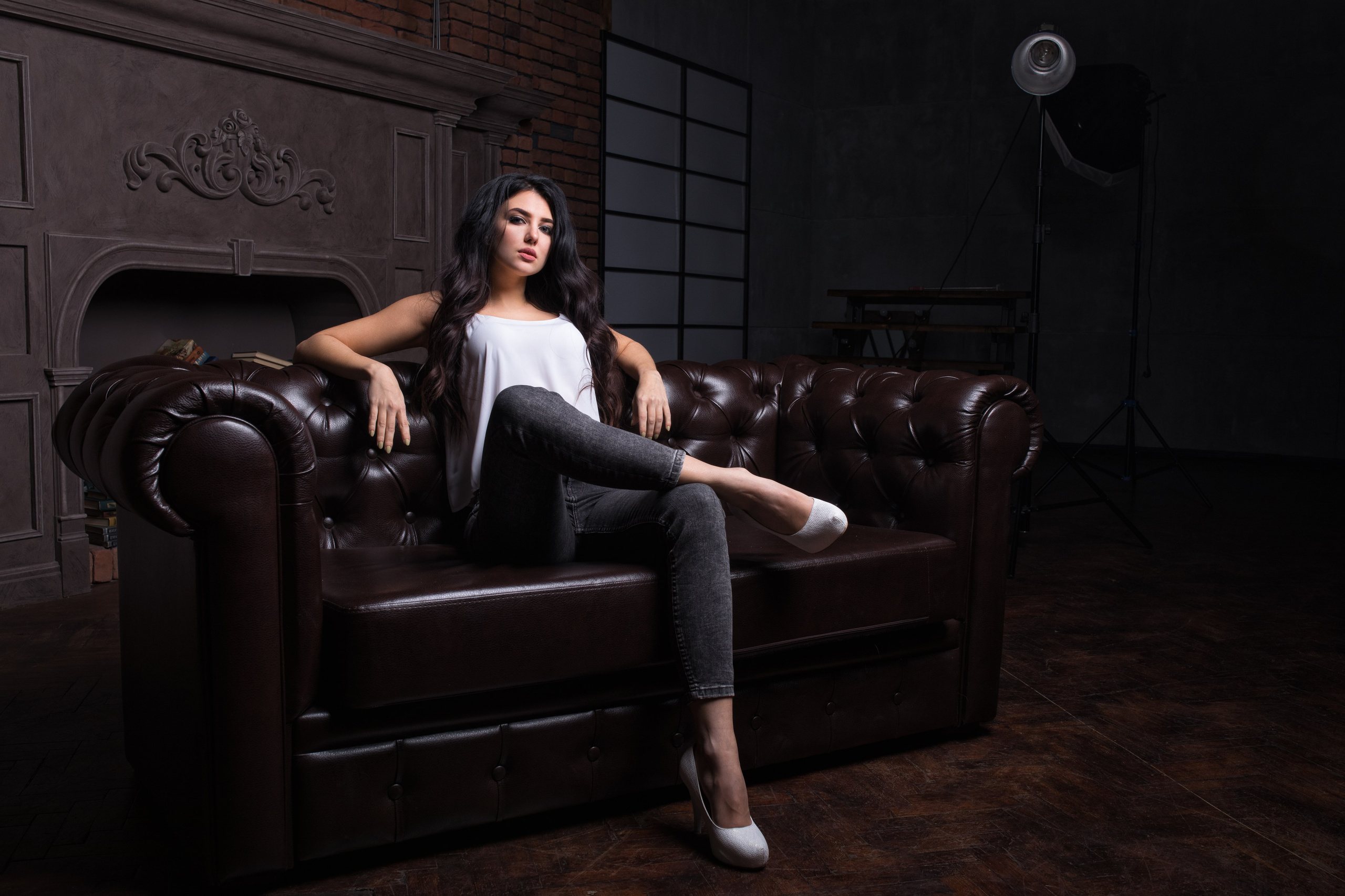 Фотосет с Кристиной в интерьерной студии для «себя»