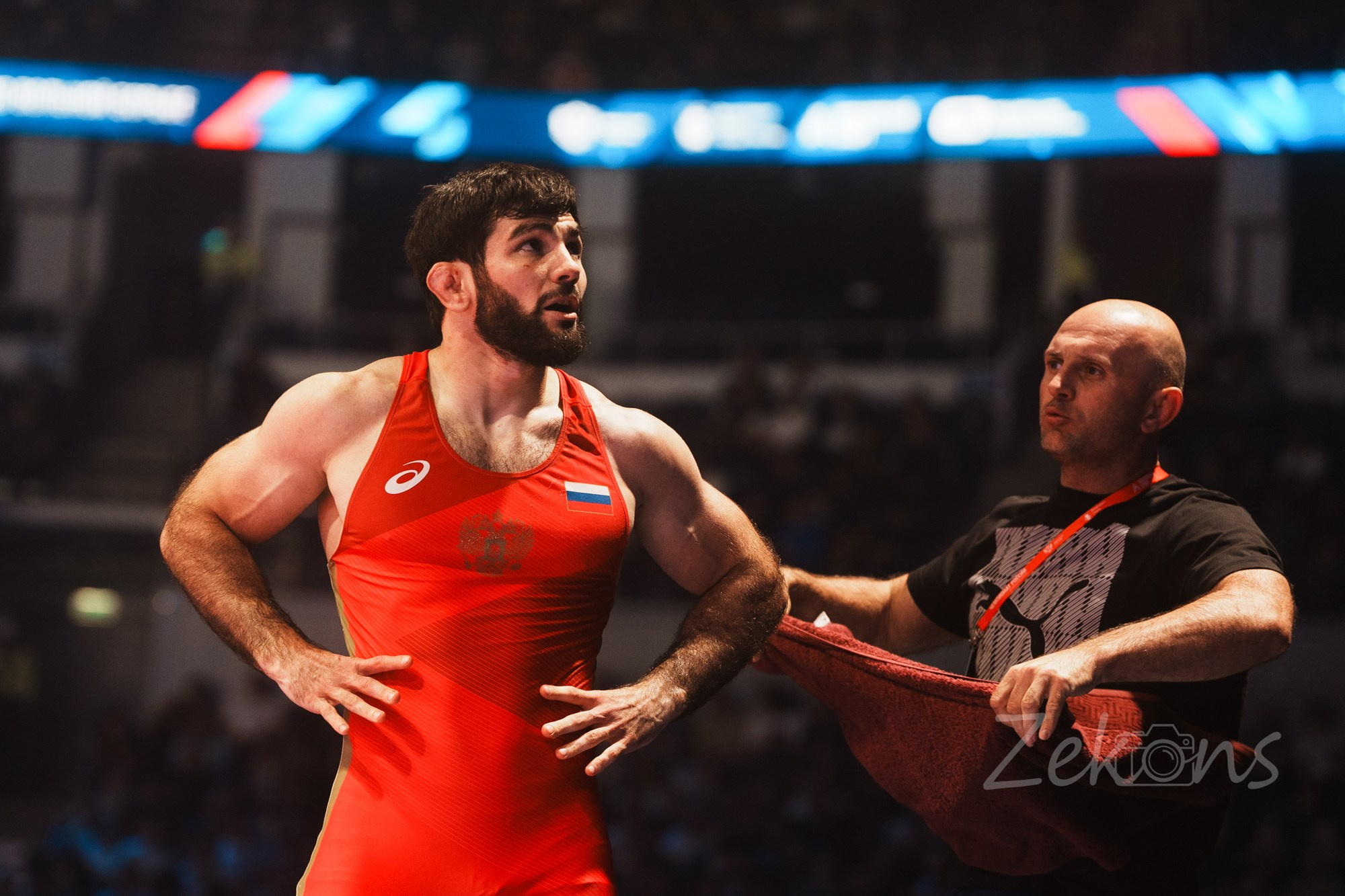 Чемпионат России по вольной борьбе 2025 (Москва). Zekons. Фото, видео, нейросети