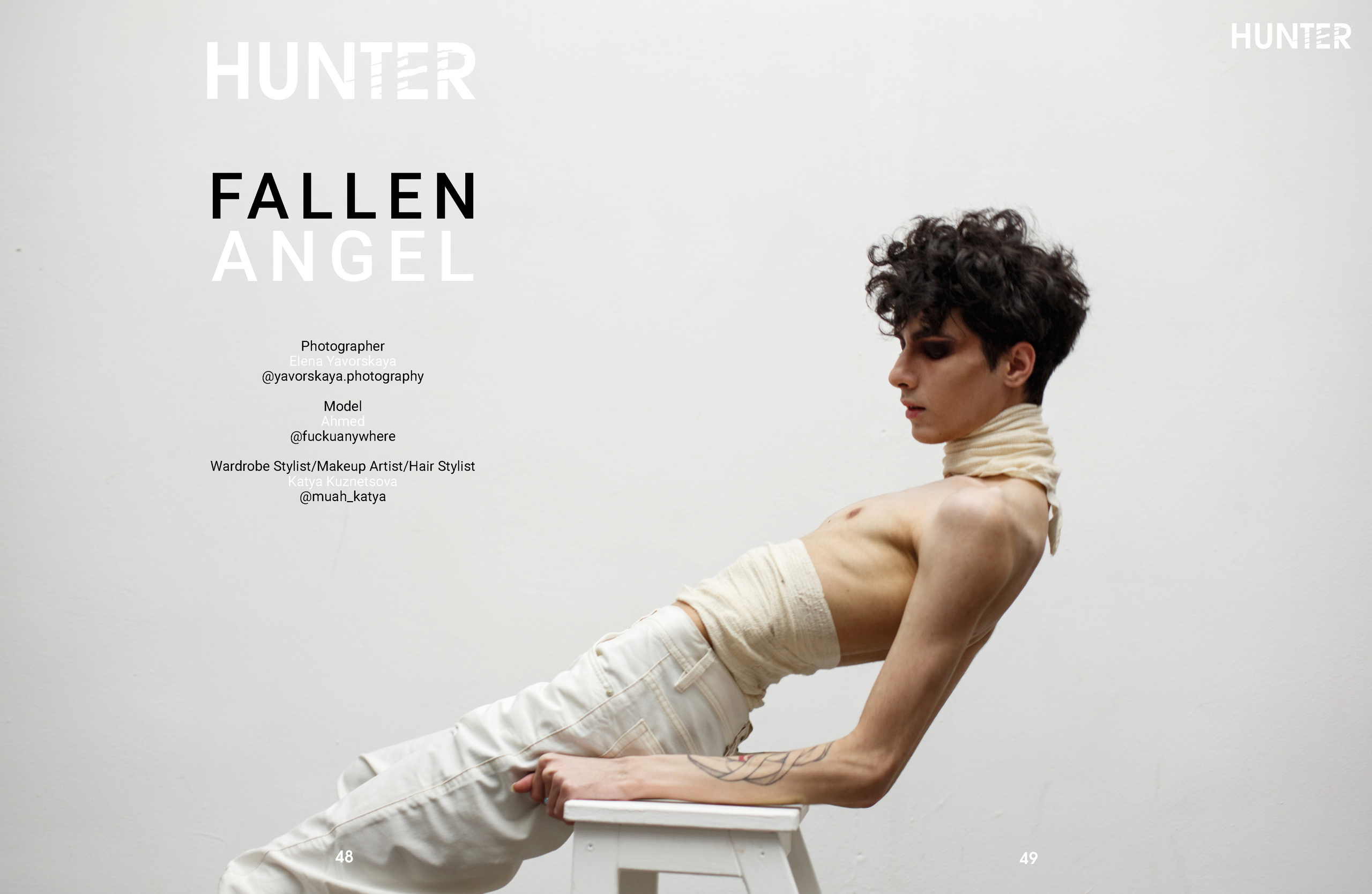 «Fallen Angel» The HUNTER Magazine. Elena Yavorskaya Photography
