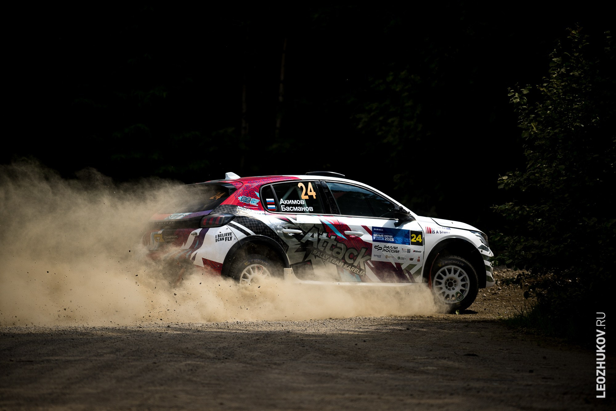 White nights rally 2025. Sports photographer Leonid Zhukov