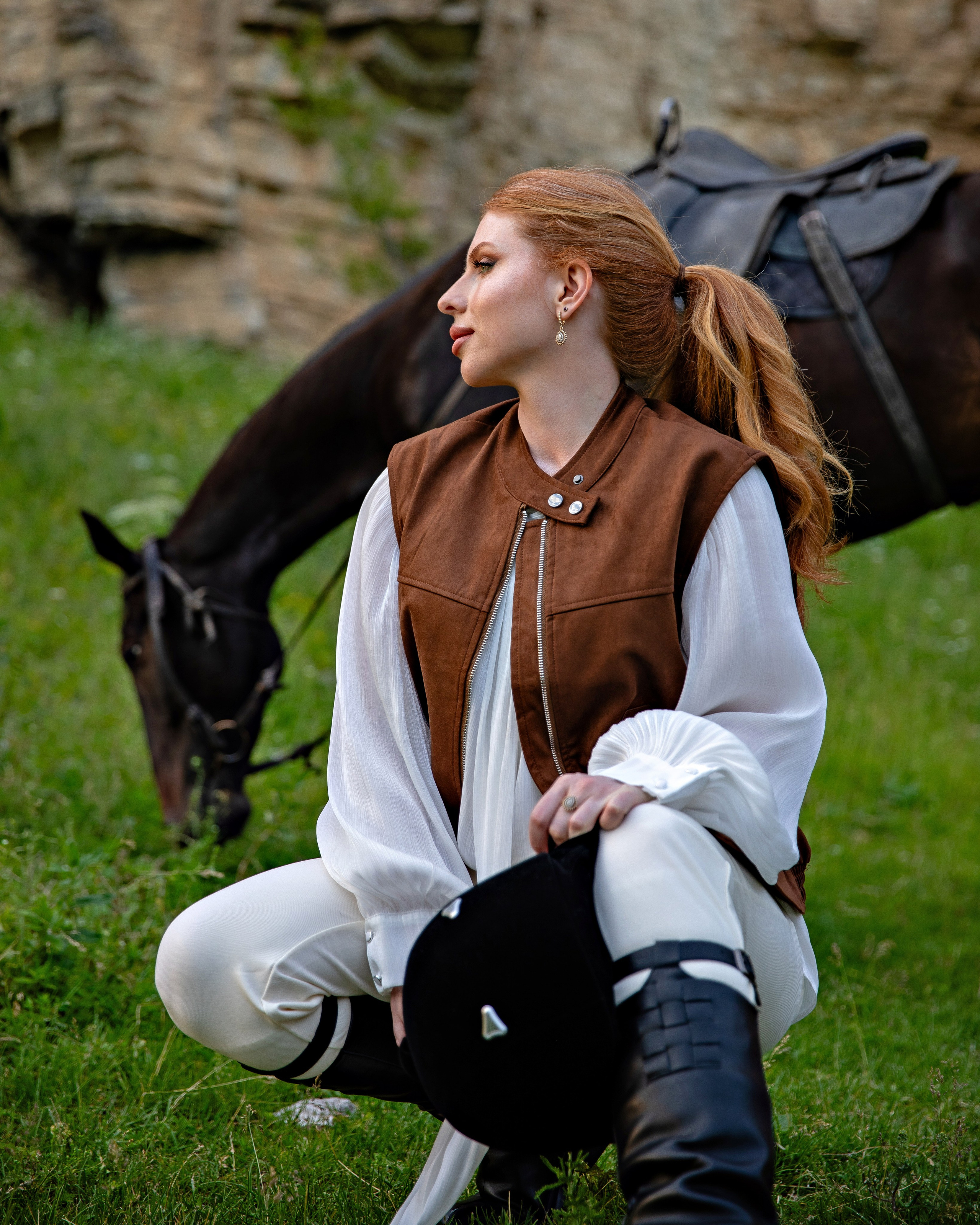 Фотосессия в конном клубе на лошадях. Фотограф в Кисловодске Юлия Федоренко