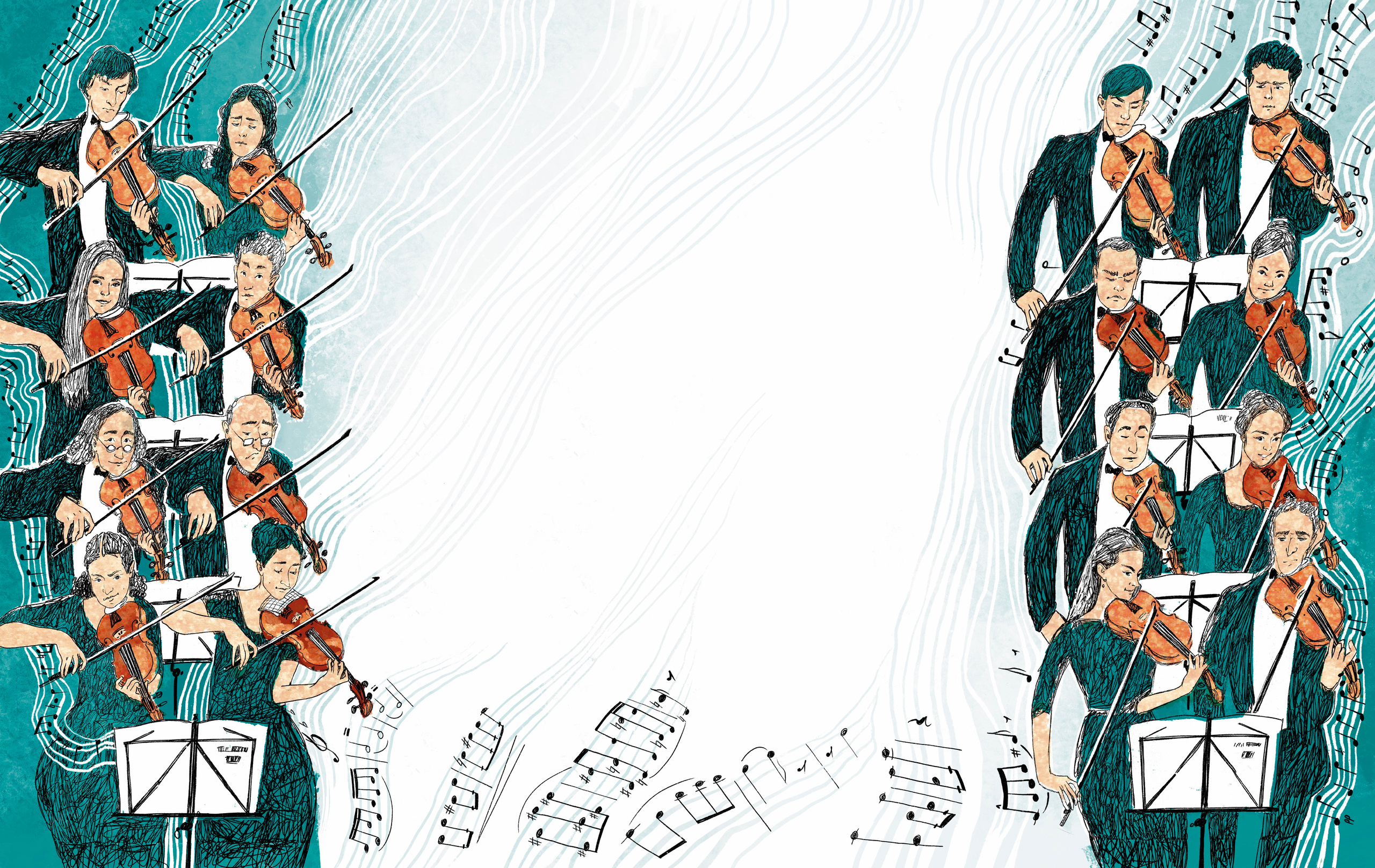 А.Хопта «Нарисованный оркестр». Художник Анна Хопта