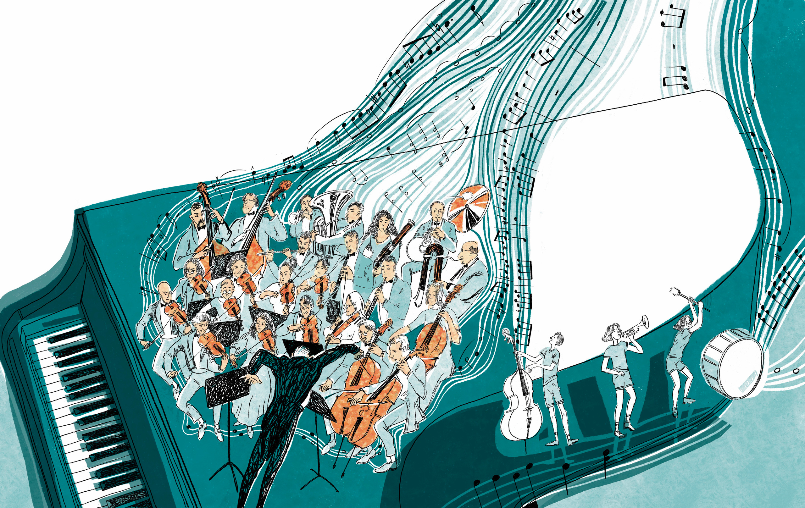 А.Хопта «Нарисованный оркестр». Художник Анна Хопта