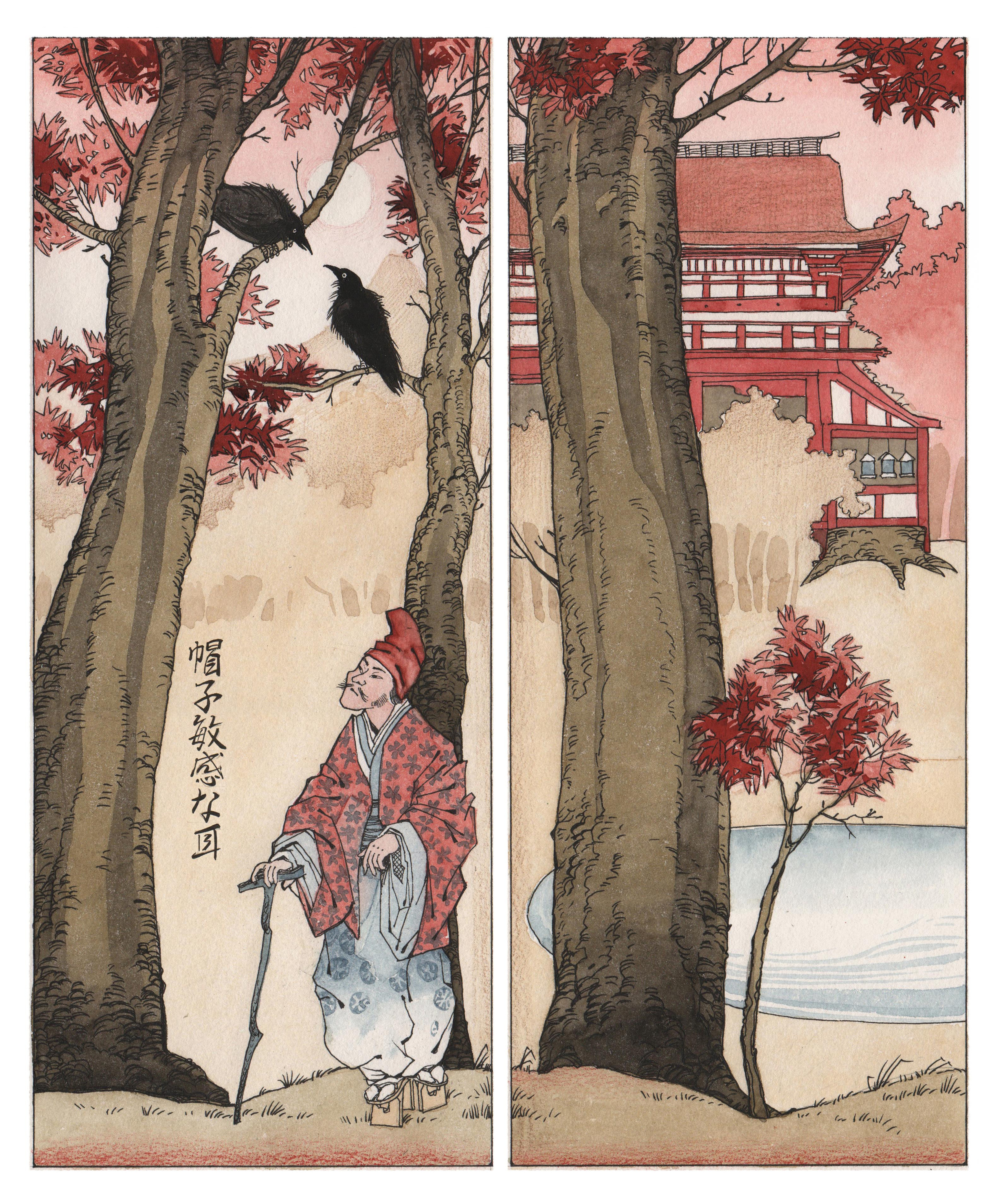 Ten evenings. Japanese folk tales. Artist Anna Khopta. Oil and Acrylic Paintings. Moscow