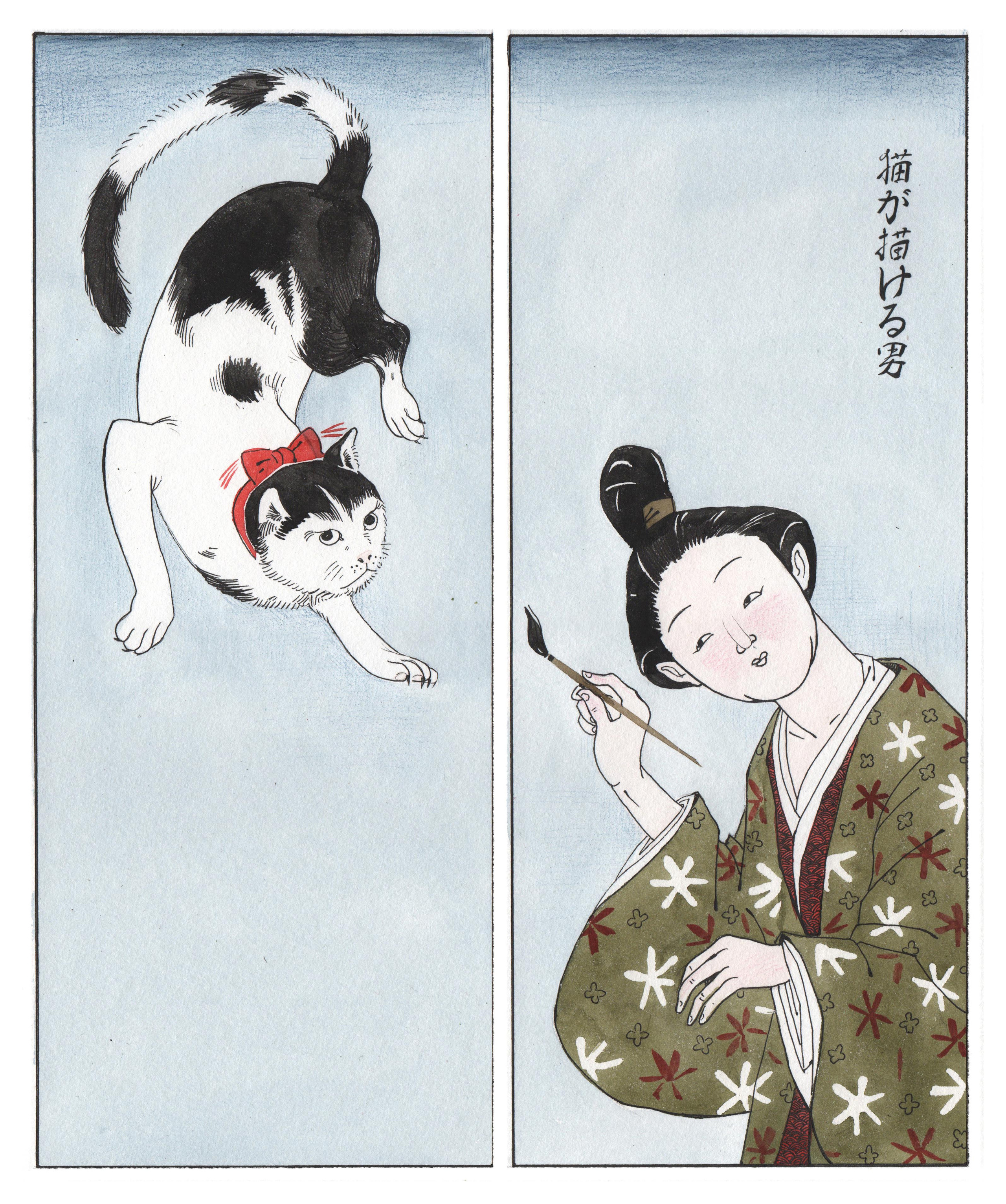 Ten evenings. Japanese folk tales. Artist Anna Khopta. Oil and Acrylic Paintings. Moscow