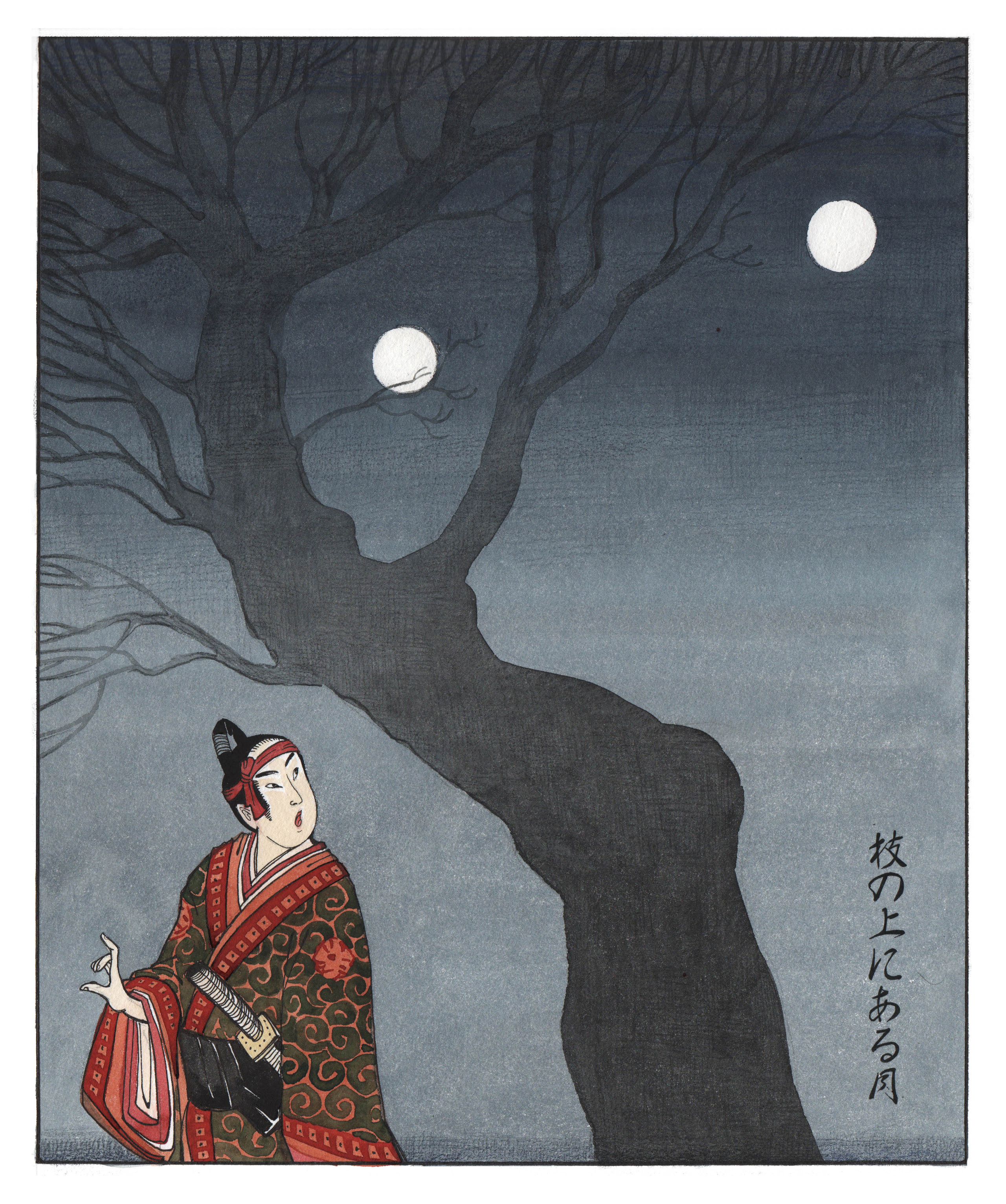 Ten evenings. Japanese folk tales. Artist Anna Khopta. Oil and Acrylic Paintings. Moscow