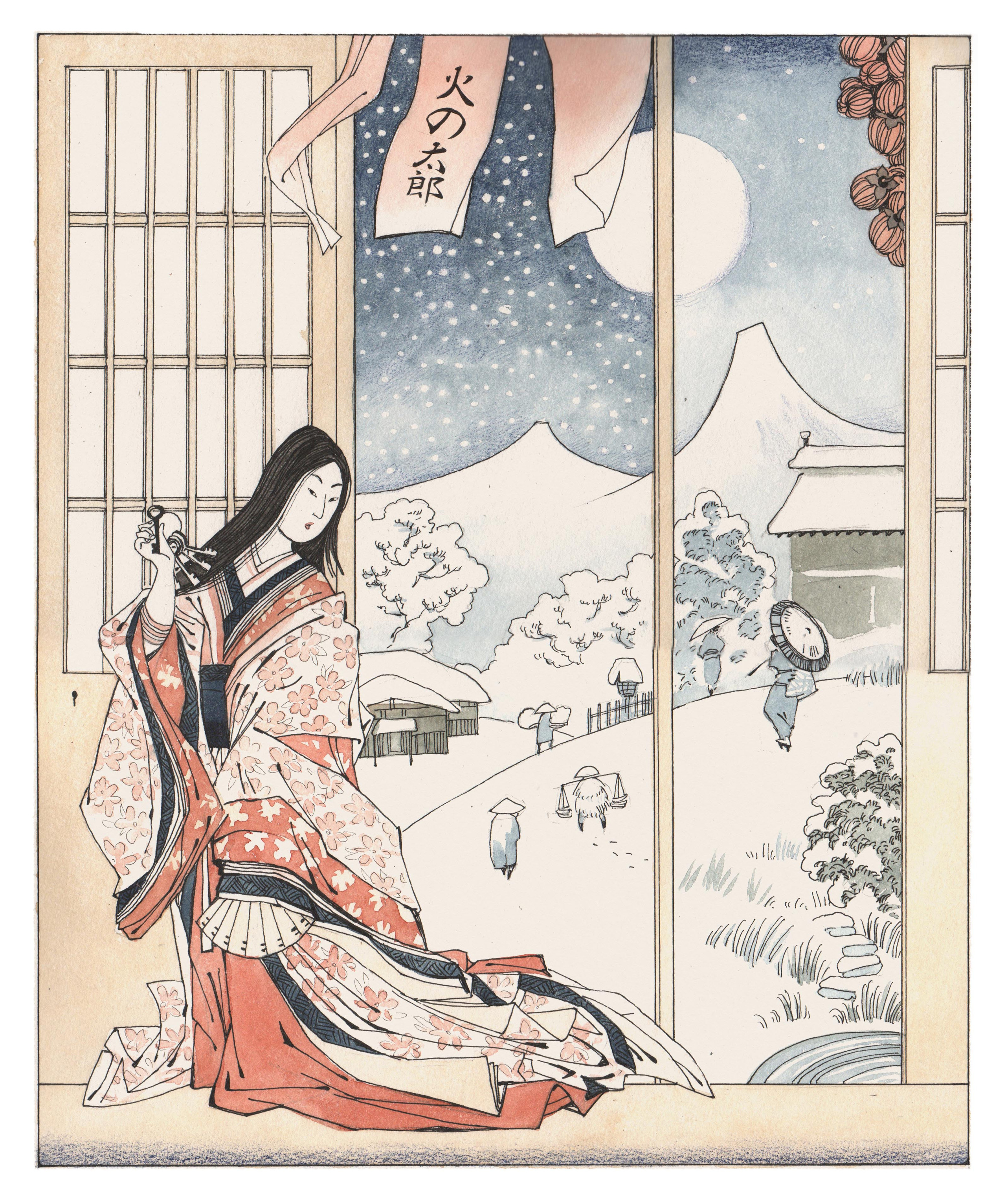 Ten evenings. Japanese folk tales. Artist Anna Khopta. Oil and Acrylic Paintings. Moscow