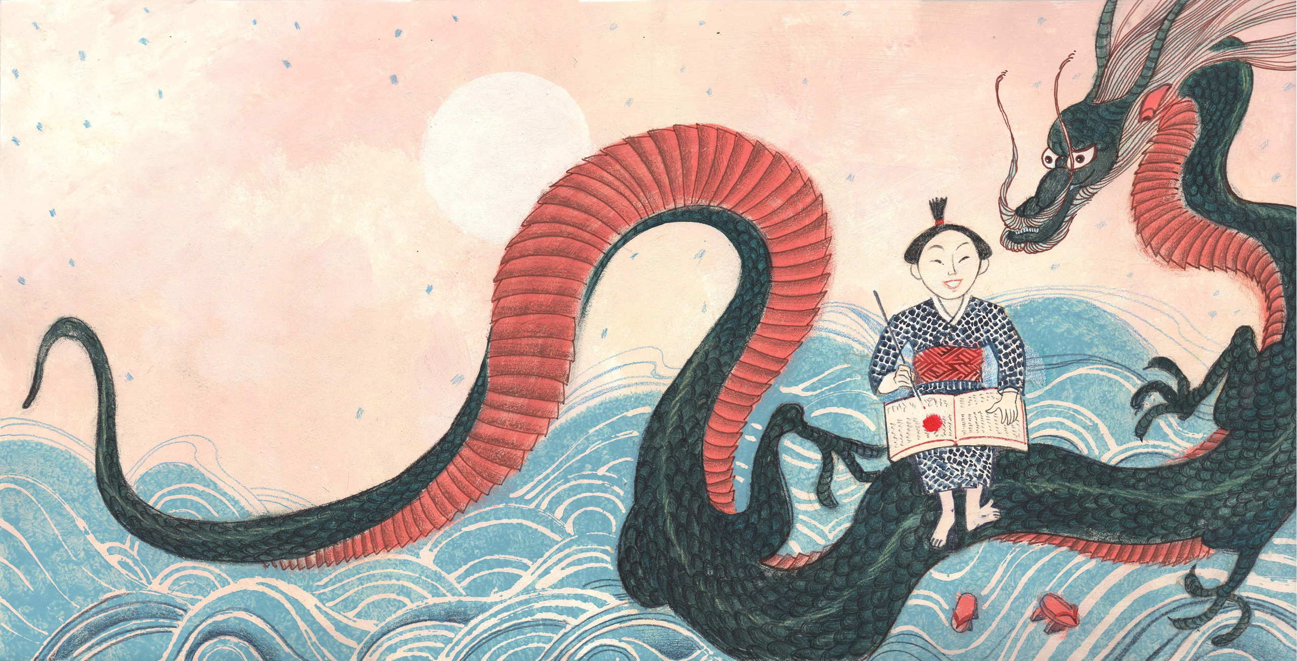 'Where a drop there and the ocean' by M.Yasnov. Artist Anna Khopta. Oil and Acrylic Paintings. Moscow